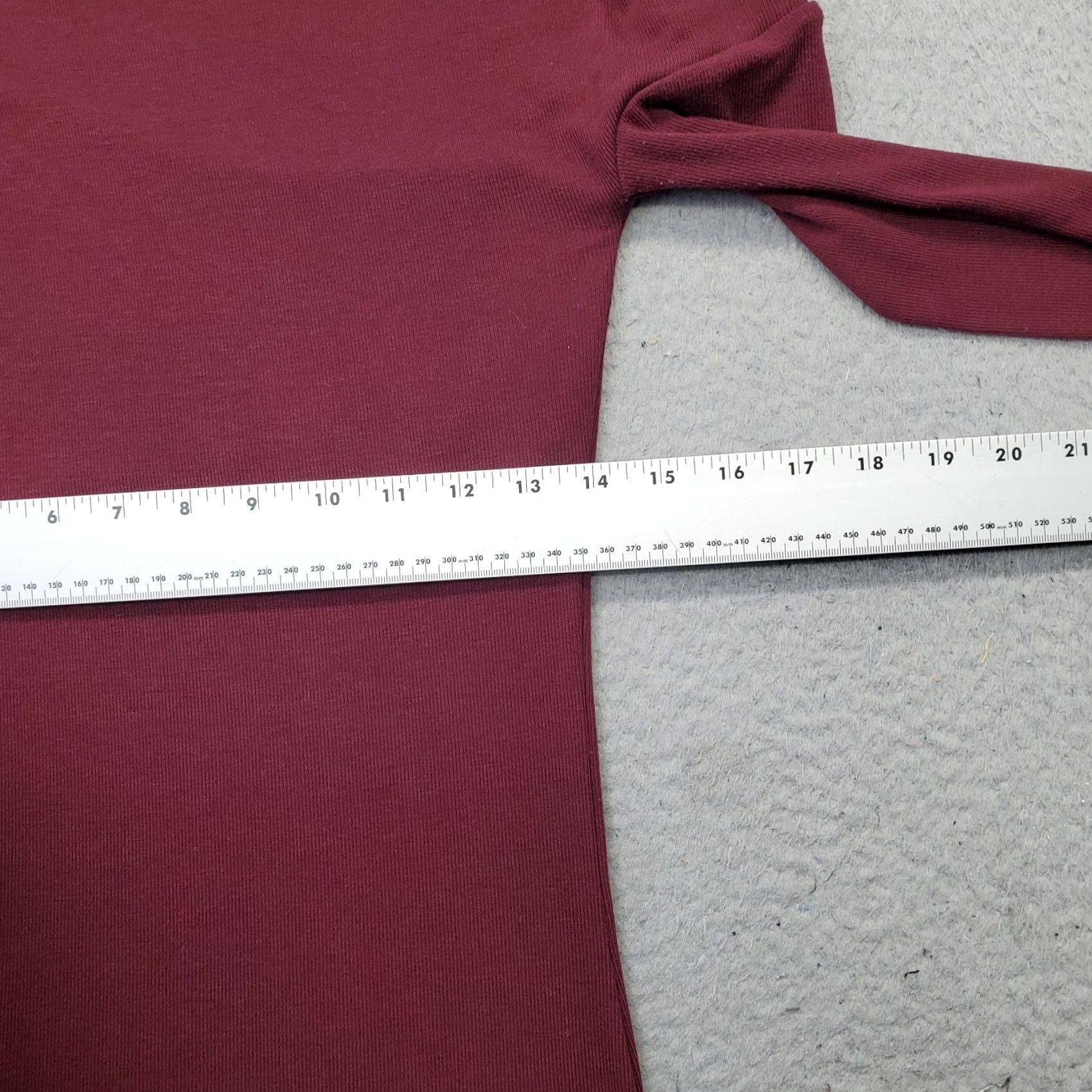 Vintage MNG Shirt Womens S Red Fitted Stretch Long Sleeve Boat Neck Casual Basic Womens Size S Size S / US 4 / IT 40 - 4 Thumbnail