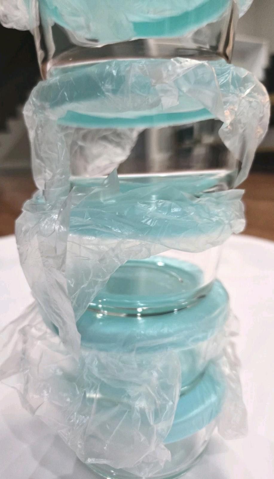 Other 5-pack 1 Cup Round Glass Containers With Lid Oven Safe Size ONE SIZE - 1 Thumbnail