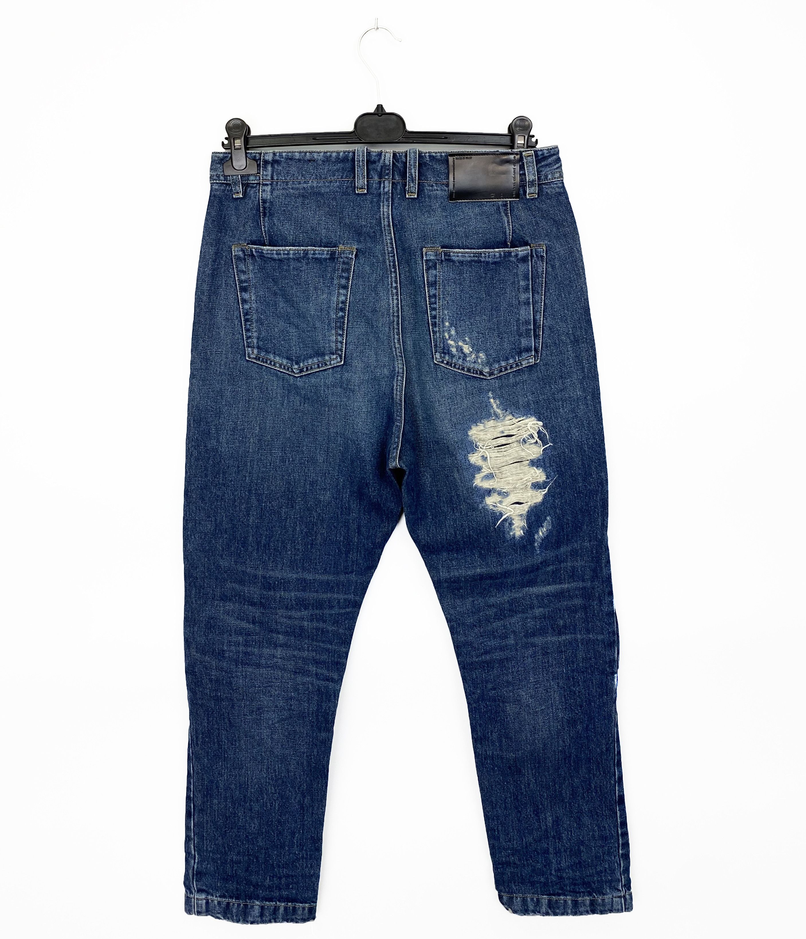 Diesel Black Gold NEW Diesel Black Gold Distressed Patchwork Denim Jeans Size US 28 / EU 44 - 7 Thumbnail