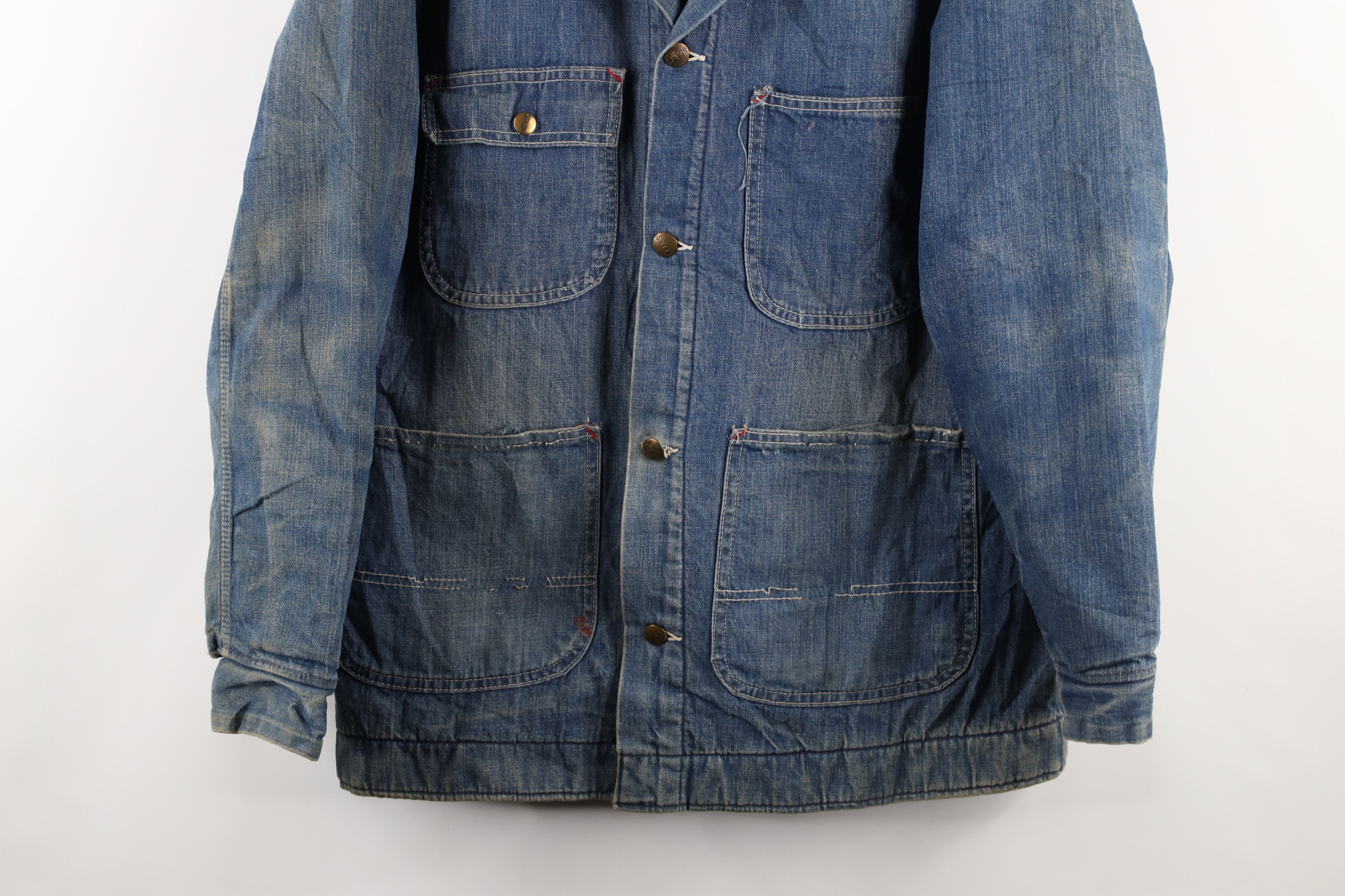 Vintage Vintage 70s Streetwear Lined Denim Chore Barn Jacket USA Size US M / EU 48-50 / 2 - 3 Thumbnail