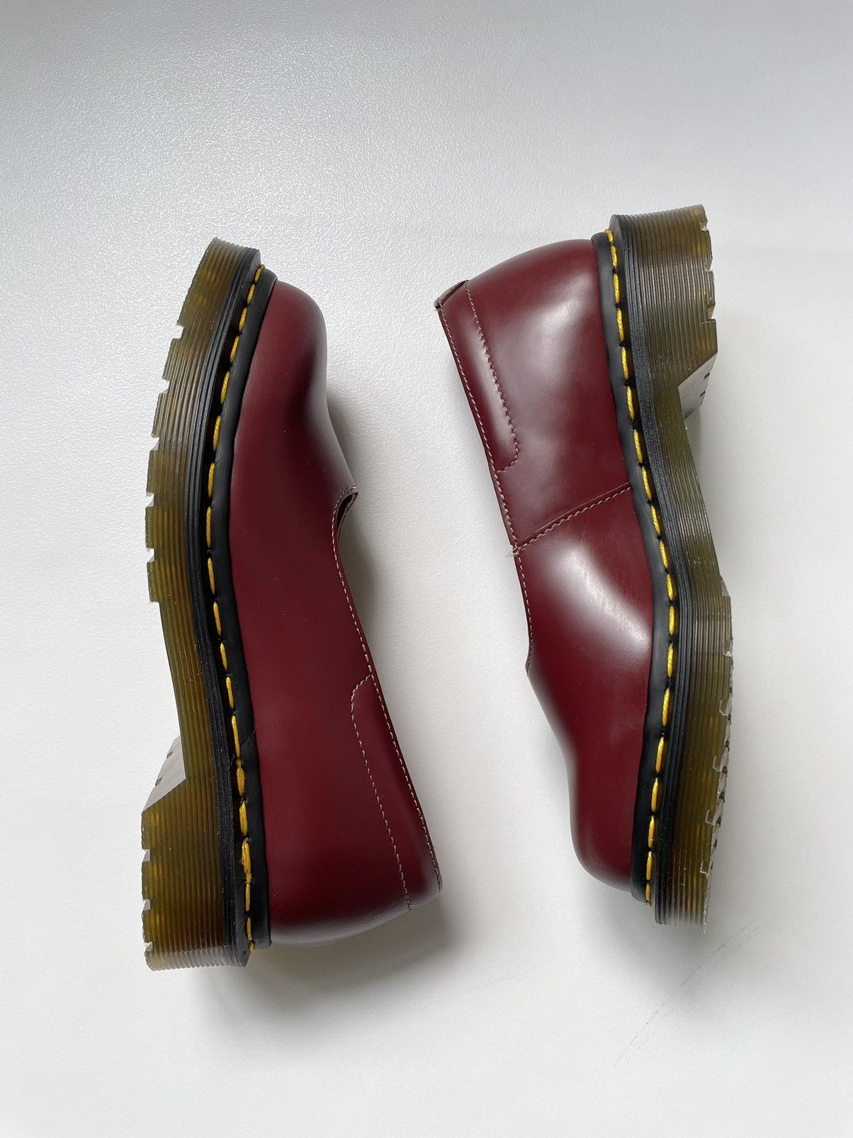 Comme des Garcons × Dr. Martens Cherry Red Leather ‘Mie Pump’ Shoes Size US 6 / IT 36 - 14 Thumbnail