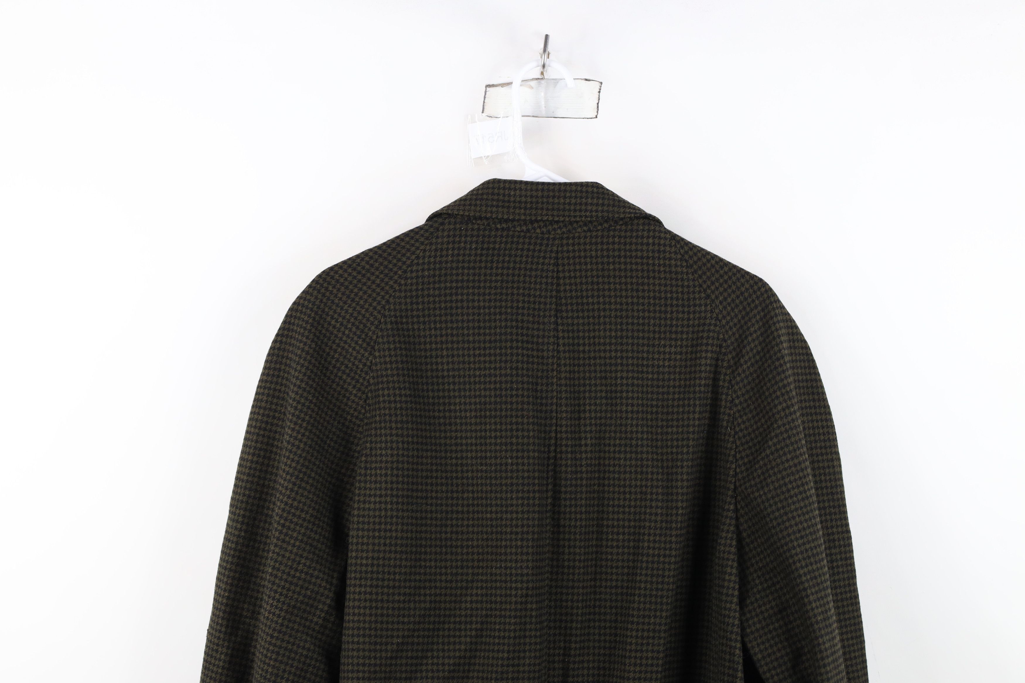 Vintage Vintage 50s Rockabilly Houndstooth Trench Coat Jacket USA Size US XL / EU 56 / 4 - 15 Thumbnail