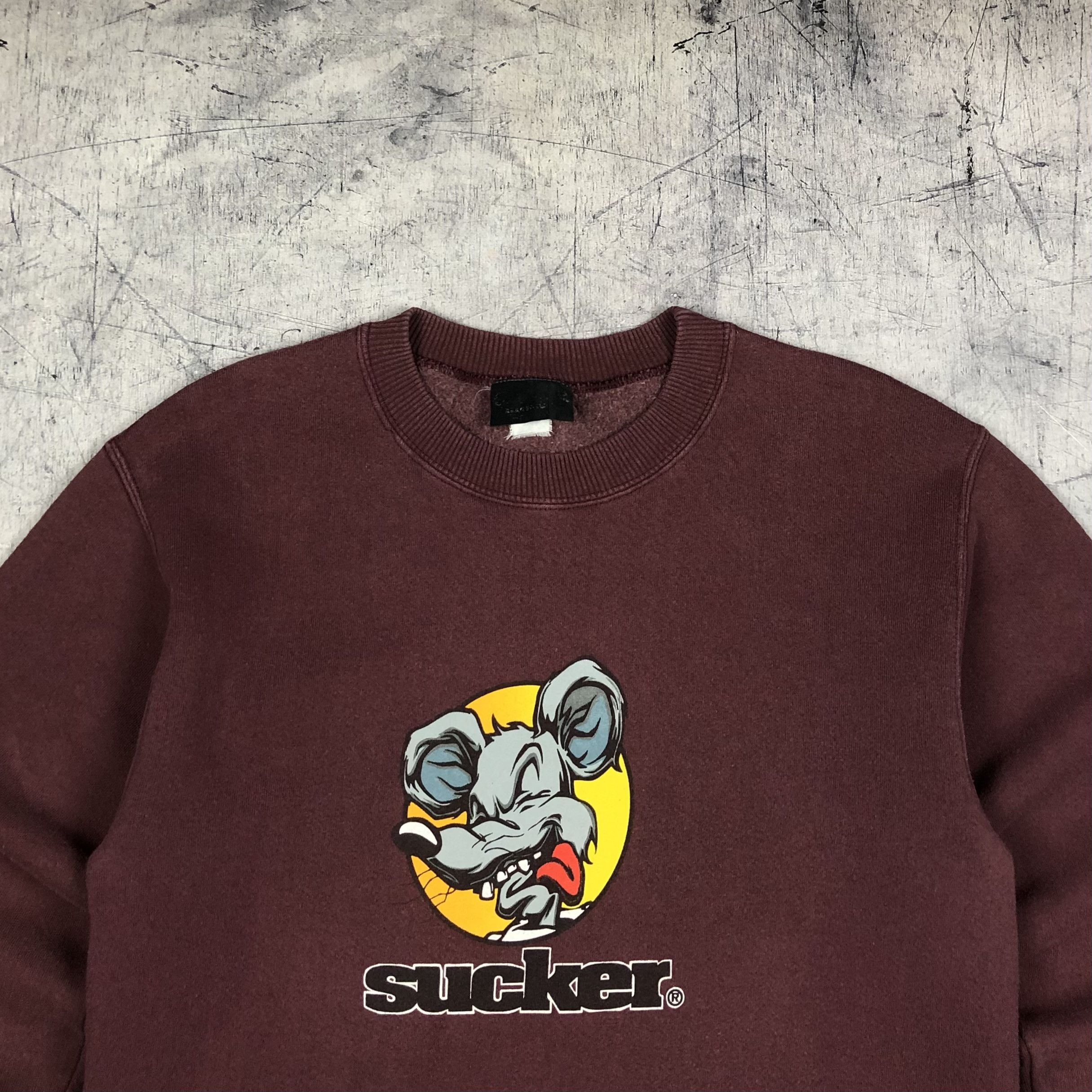 Vintage Vintage 90s Sucker Brand Rat Skateboard Sweatshirt Size US M / EU 48-50 / 2 - 6 Thumbnail