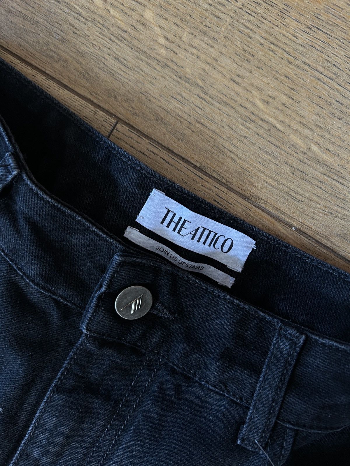 The Attico The Attico Fern Cargo Jeans Black Size 26" / US 2 / IT 38 - 9 Thumbnail