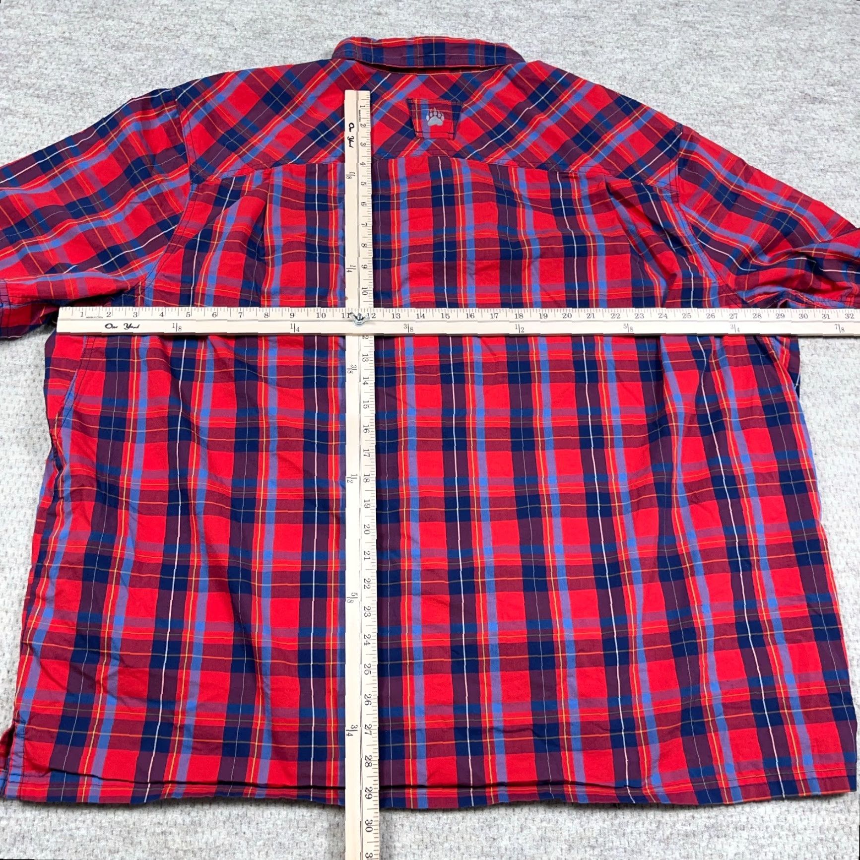 Vintage Alaskan Hardgear Shirt Men 3XL Red Blue Plaid Button-Up Standard Fit Hiking Camp Size US XXL / EU 58 / 5 - 7 Thumbnail