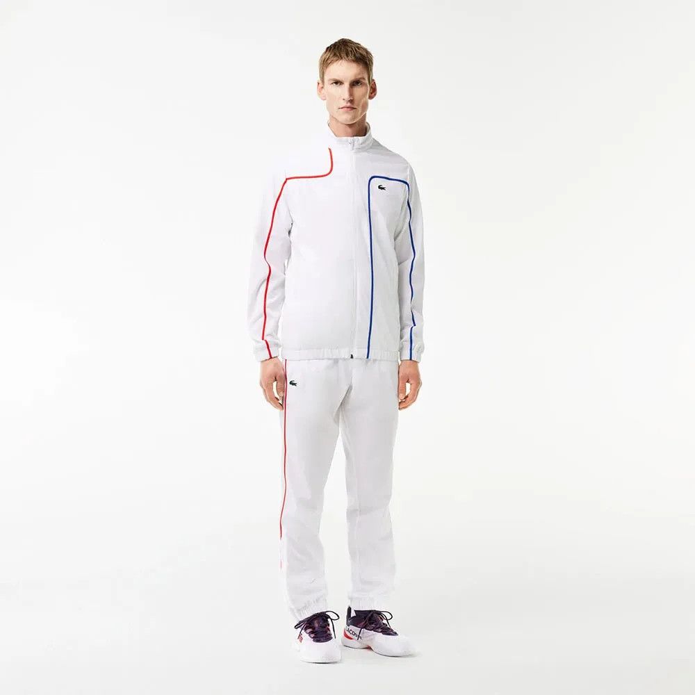 Lacoste o1s22i1n1124 Contrasting Stitching Sporty Tracksuit in White Size US XL / EU 56 / 4 - 2 Thumbnail