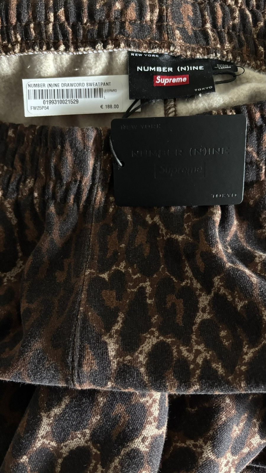 Number (N)ine × Supreme Number (n)ine Supreme sweat pant fw25 Size US 36 / EU 52 - 3 Thumbnail