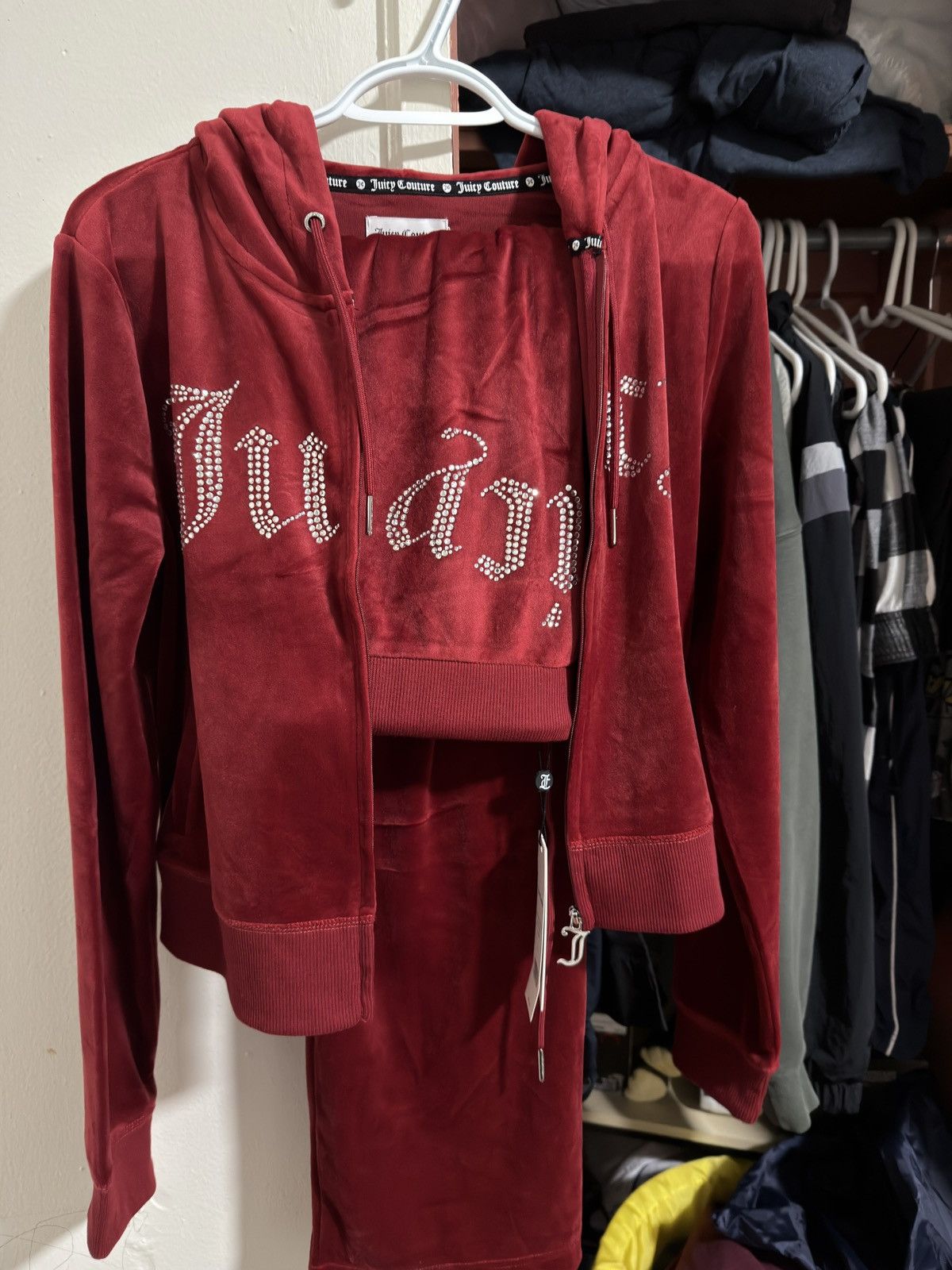 Red Dahlia Juicy Couture Set ( Hoodie & Pants )