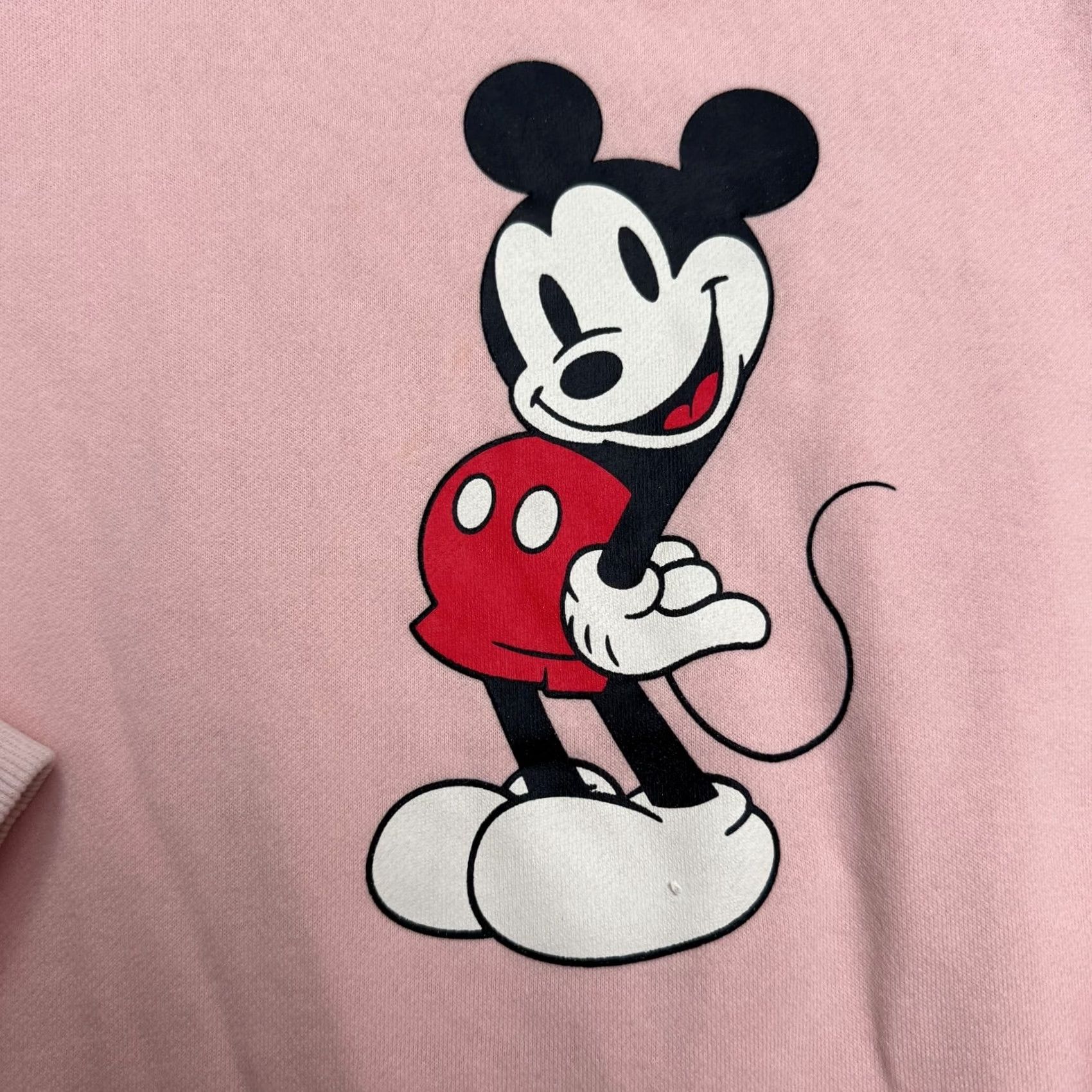 Vintage Showing Mickey Mouse Graphic Pullover Sweatshirt Womens Small Pink Crew Neck Sweatshirt Pink Mickey Mouse Disney Graphic Womens Small Size M / US 6-8 / IT 42-44 - 3 Thumbnail