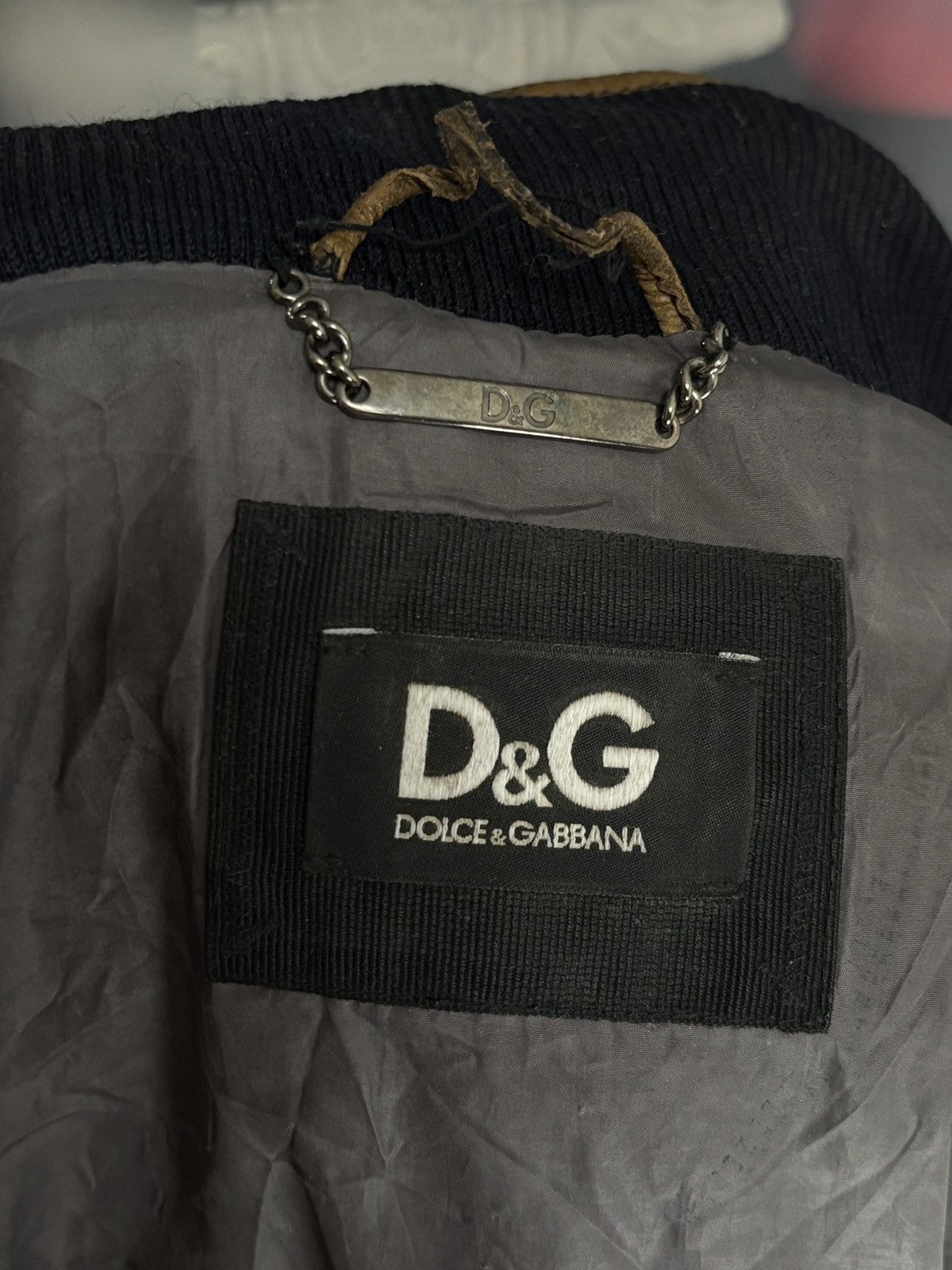 Dolce & Gabbana Dolce & Gabbana Lambskin Leather Down Vintage Jacket Rare Size US L / EU 52-54 / 3 - 12 Thumbnail