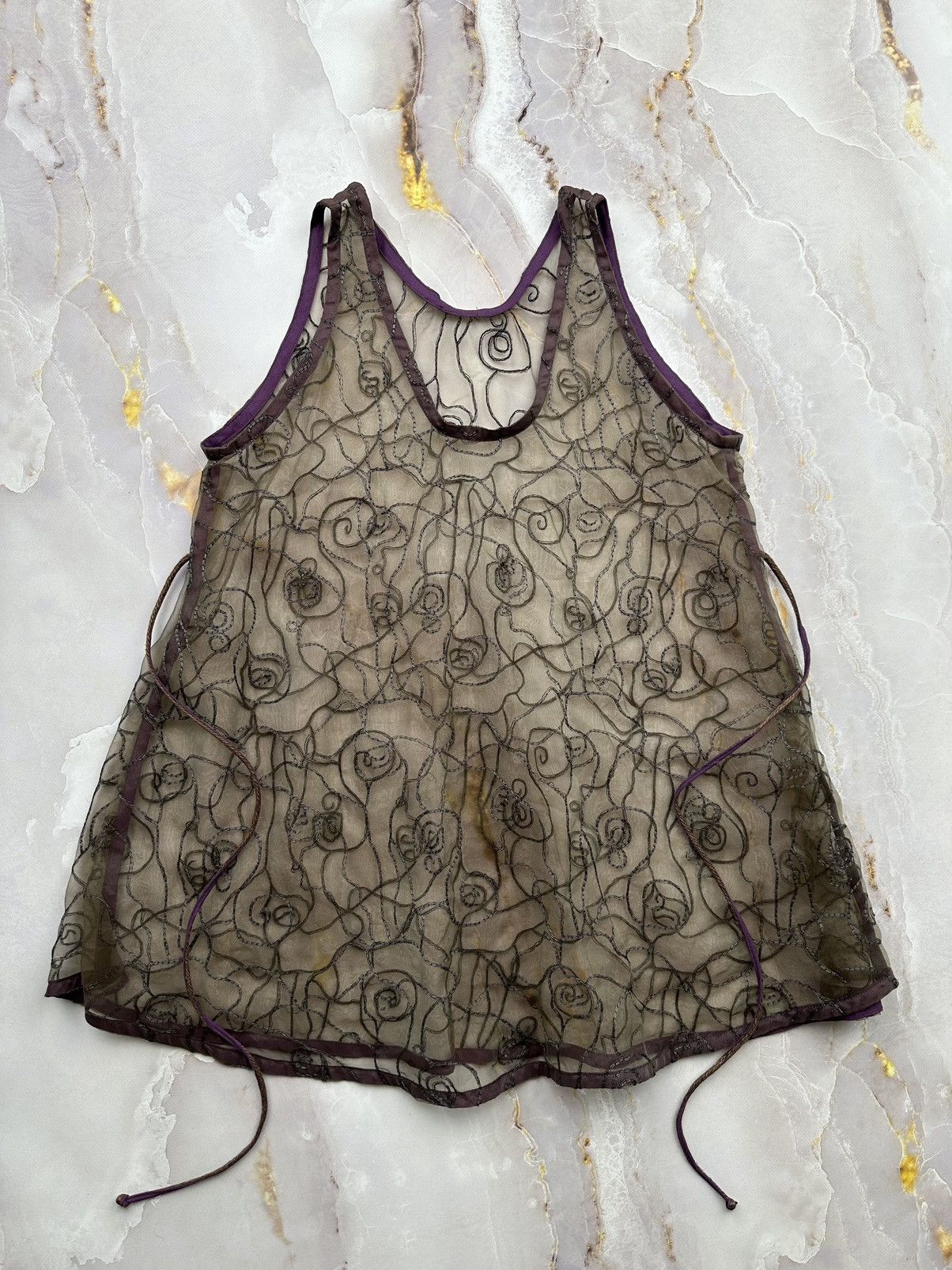 Japanese Brand Vintage Mesh Tank Top Size S / US 4 / IT 40 - 1 Thumbnail