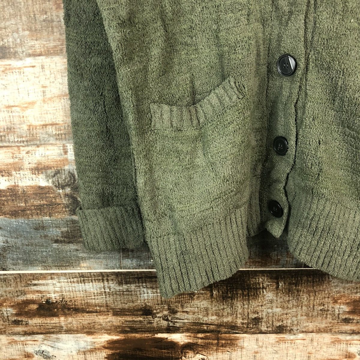 Vintage DL Gorge Green Cardigan Knitwear #C328 Size US L / EU 52-54 / 3 - 7 Thumbnail