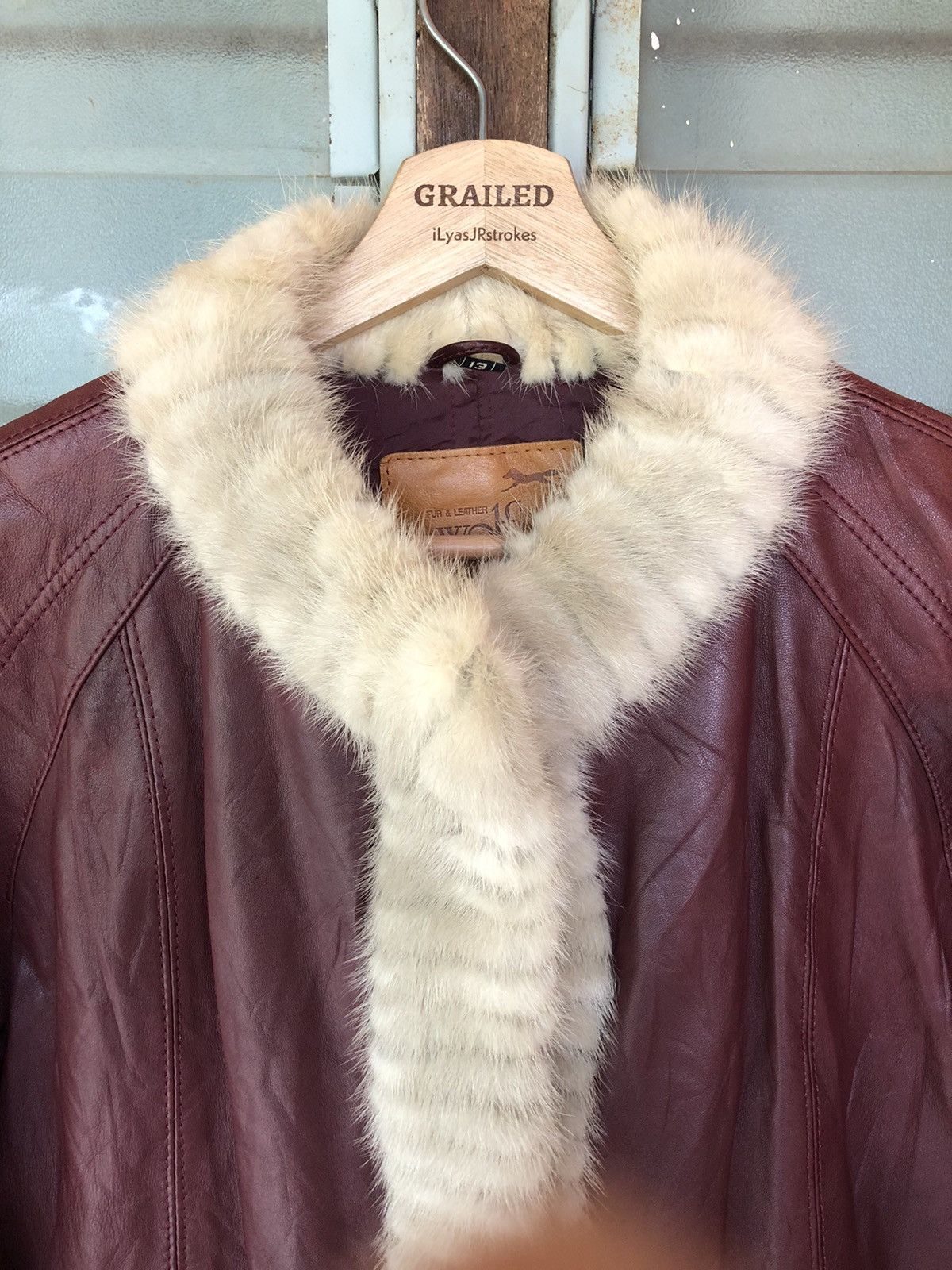 Japanese Brand Vintage Wolf Fur Leather Sheepskin Coat Jacket Size M / US 6-8 / IT 42-44 - 7 Thumbnail
