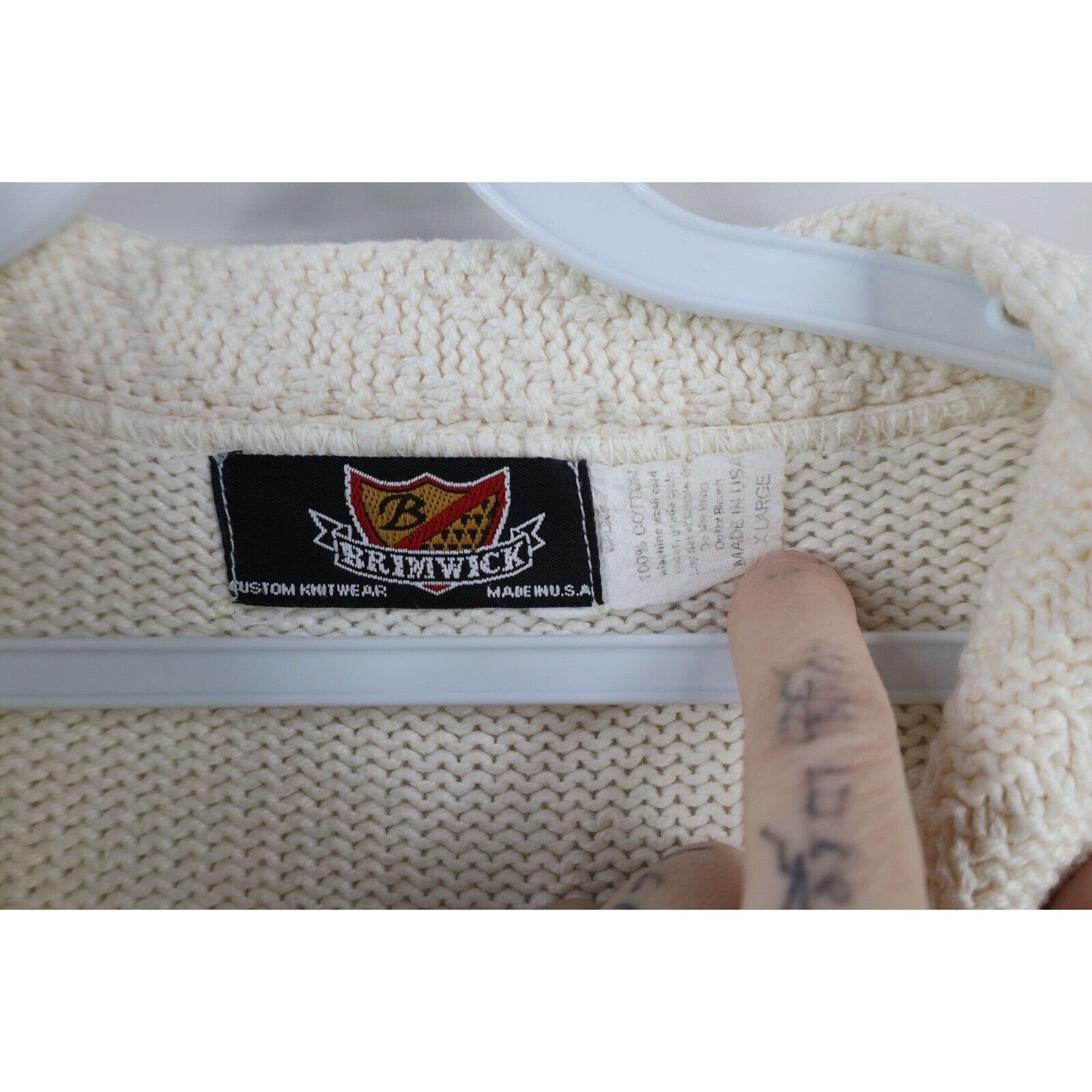 Vintage Vintage 90s Streetwear Sailing Knit Cardigan Sweater Size XL / US 12-14 / IT 48-50 - 11 Thumbnail