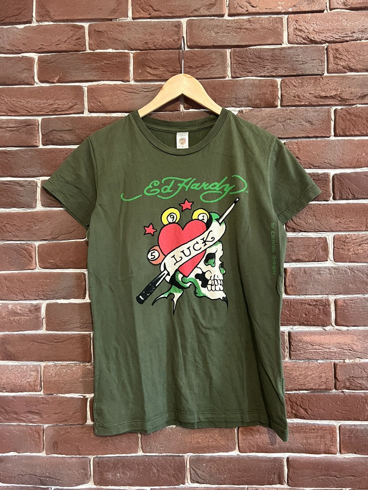 Christian Audigier Y2K Ed Hardy By Christian Audigier T Shirt Skull All Printed Size L / US 10 / IT 46 - 1 Thumbnail