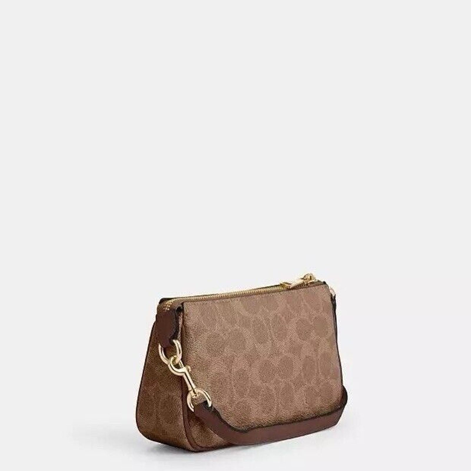 Coach NWT Coach Hand Bag CW426 Nolita 19 Gold/TAN/Brown Size ONE SIZE - 7 Thumbnail