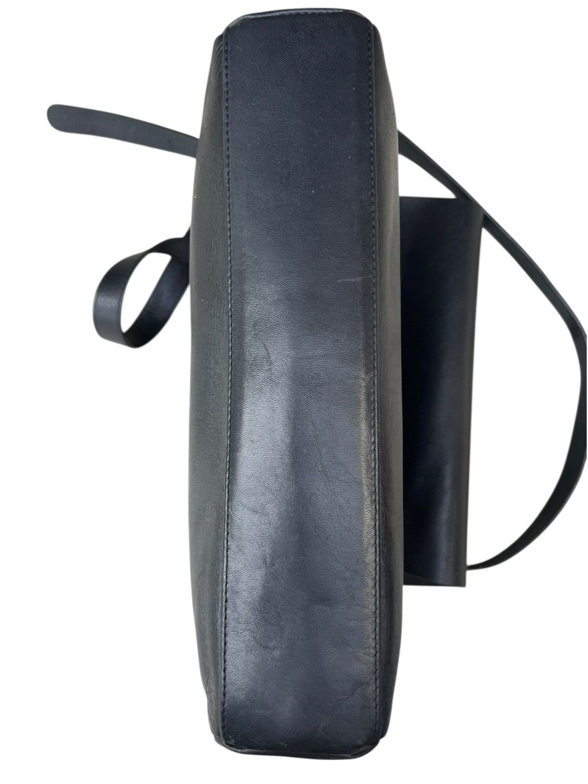 Leather Vintage PARTS Japan Patina Black High Quality Leather Bag Size ONE SIZE - 13 Thumbnail