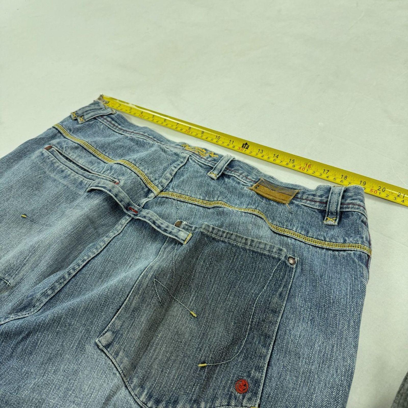 JNCO × Rocawear × Vintage Vintage y2k rocawear faded stonewash baggy wide leg jeans Size US 38 / EU 54 - 5 Thumbnail