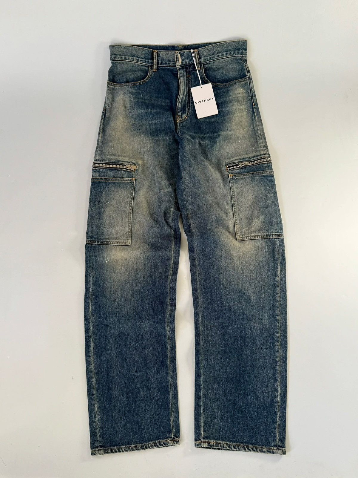 Givenchy Givenchy Straight Leg Cargo Jeans Size US 27 - 1 Thumbnail