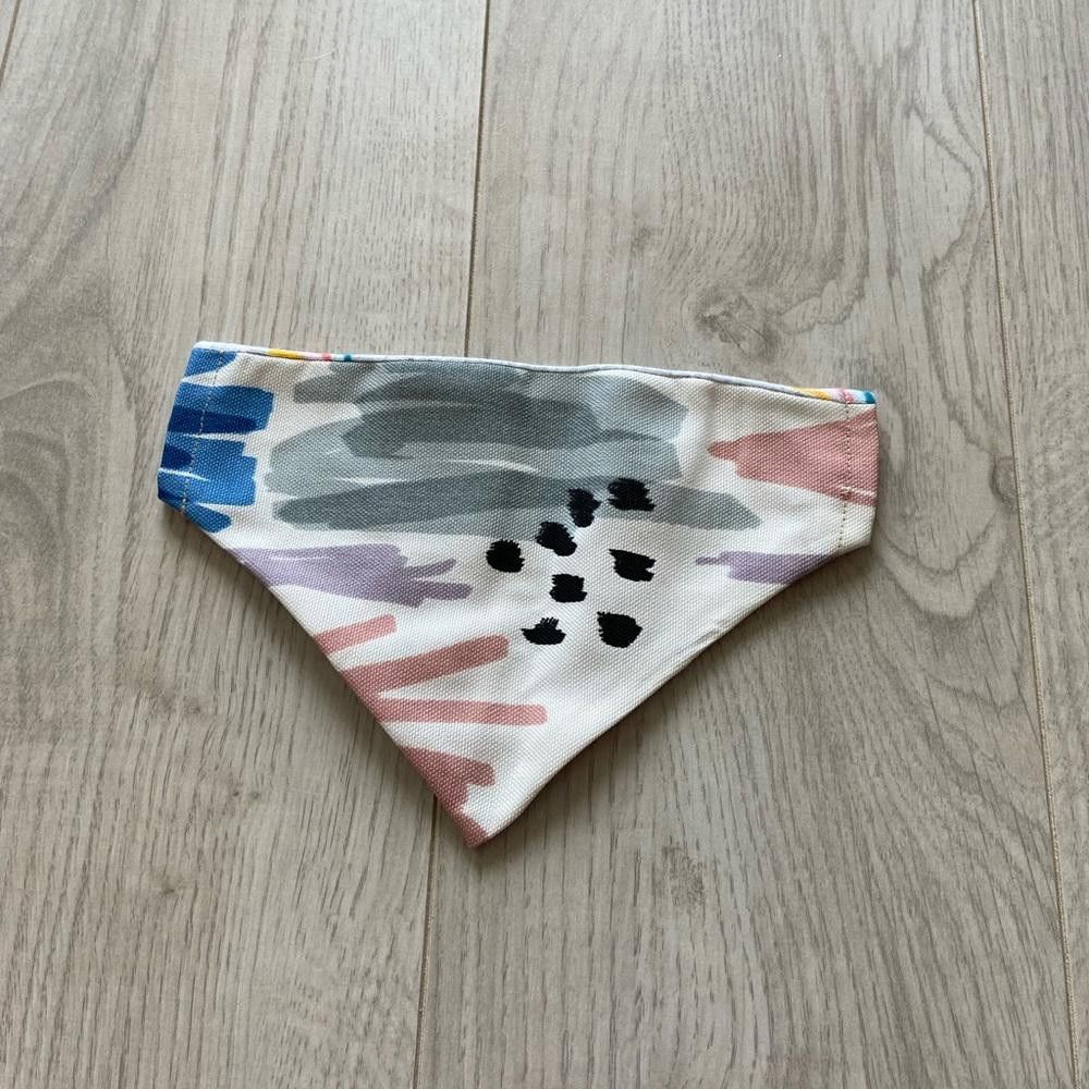 Designer Rainbow and Paint Brush Dog Bandana Size ONE SIZE - 3 Thumbnail