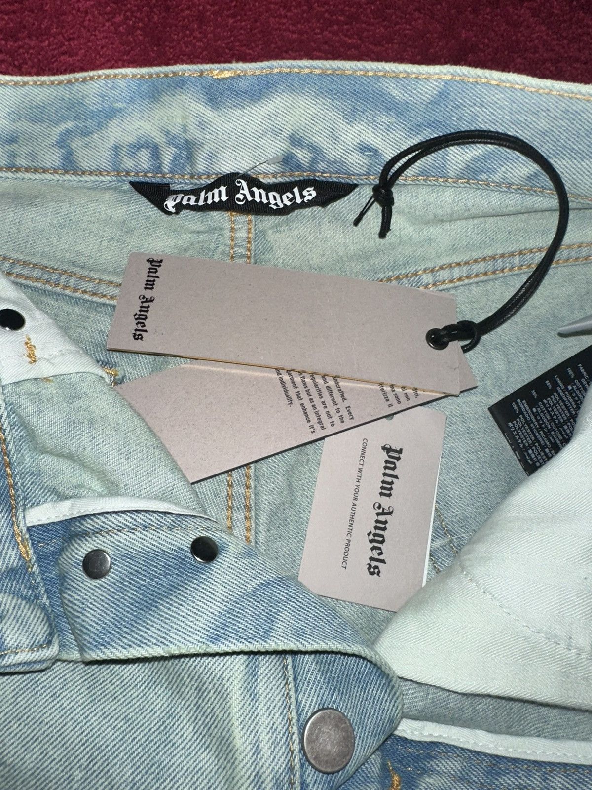 Palm Angels Palm Angels Authentic Men OverDyed Straight Leg Jeans Size US 30 / EU 46 - 5 Thumbnail