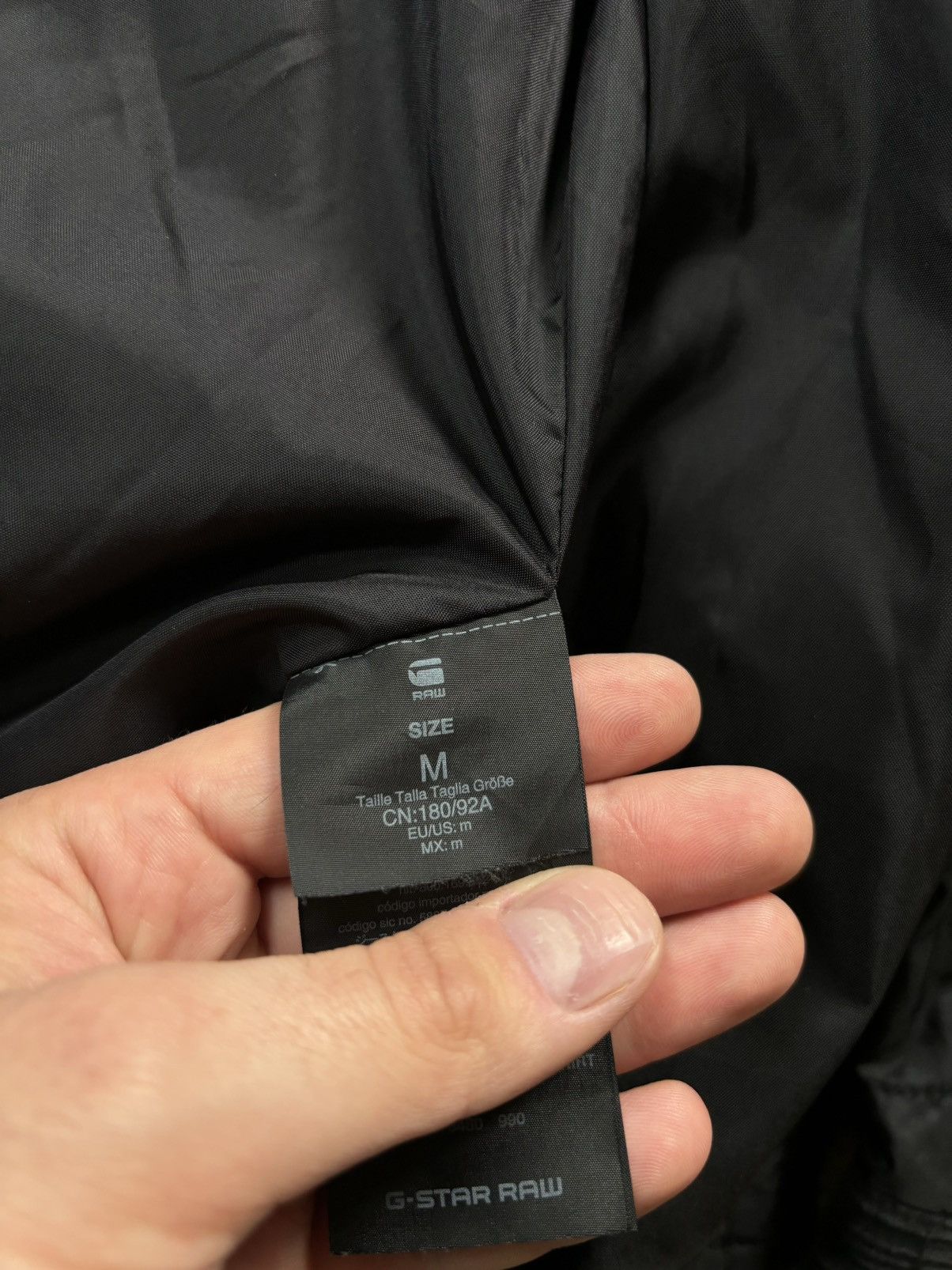 G-Star × Vintage G-Star Raw light jacket Padded Overshirt Sz: M Nylon Black Size US M / EU 48-50 / 2 - 8 Thumbnail