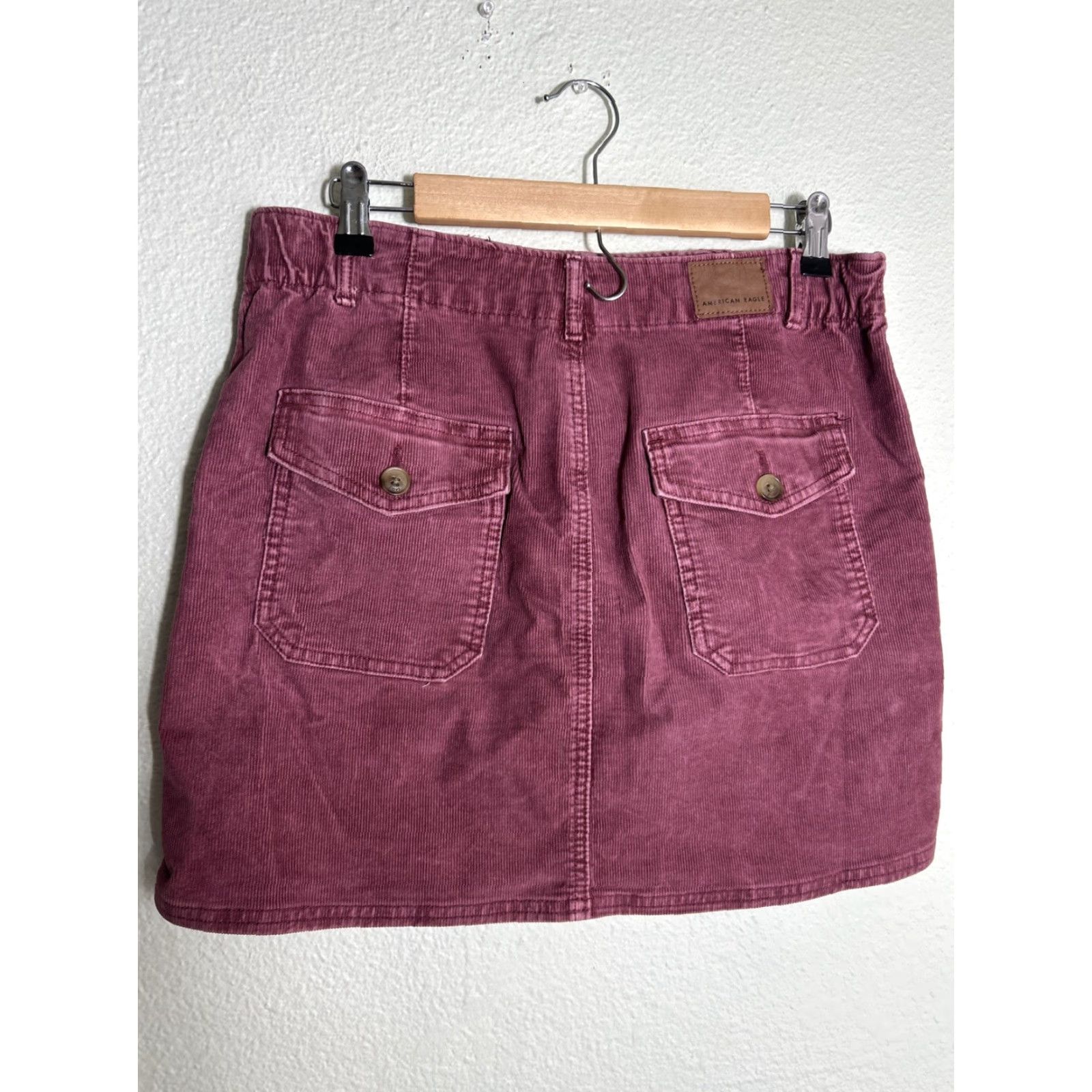 American Eagle Outfitters VINTAGE American Eagle Skirt Women 8 Corduroy Rose A-Line Short Stretch 32X16 Pink Size 30" / US 8 / IT 44 - 6 Thumbnail