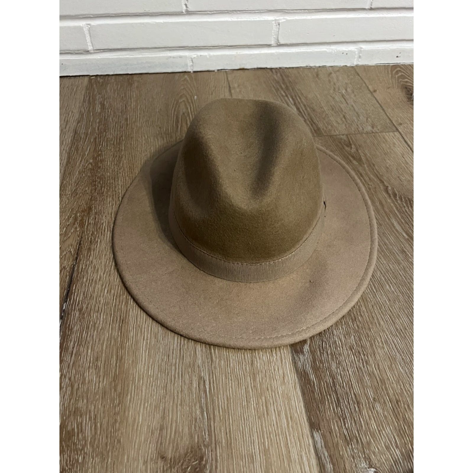 Vintage VINTAGE Hologramme Mens Brown Wool Hat Fedora Size 57 Made in Italy Wool Fedora Mens Brown 57 Hat Size ONE SIZE - 4 Thumbnail