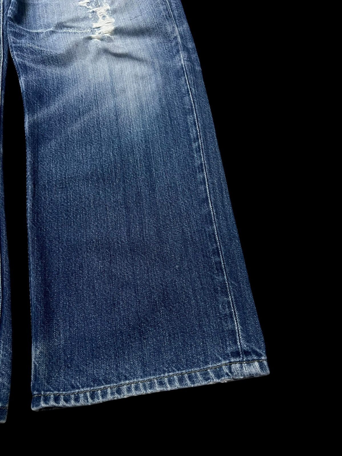 Lee 🌈80s Lee Riders Baggy Distress Zipper Jean Size US 35 - 4 Thumbnail