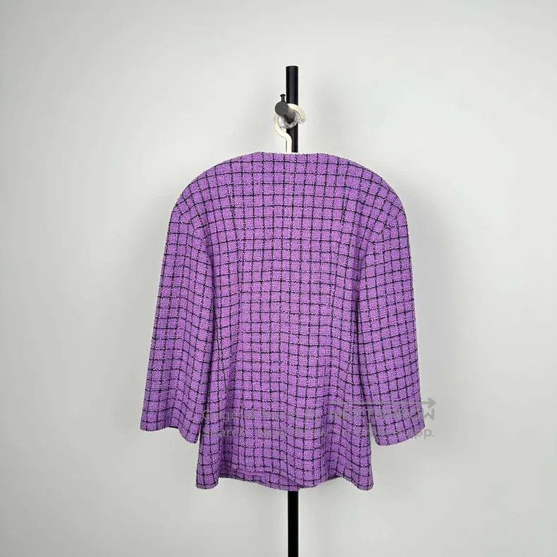 Chanel Chanel Purple tweed coat Size XS / US 0-2 / IT 36-38 - 2 Thumbnail