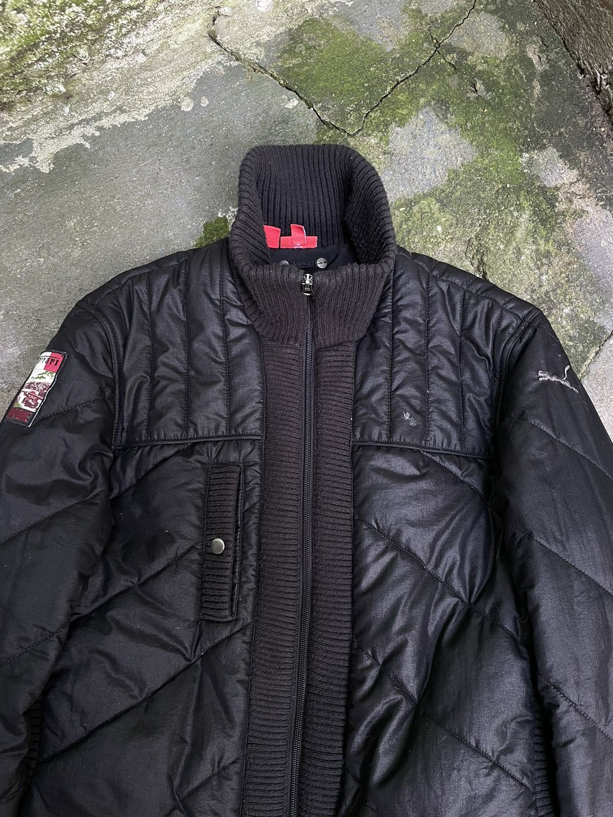 Puma Vintage Puma x Ferrari Black Puffer Jacket RARE Size US L / EU 52-54 / 3 - 3 Thumbnail
