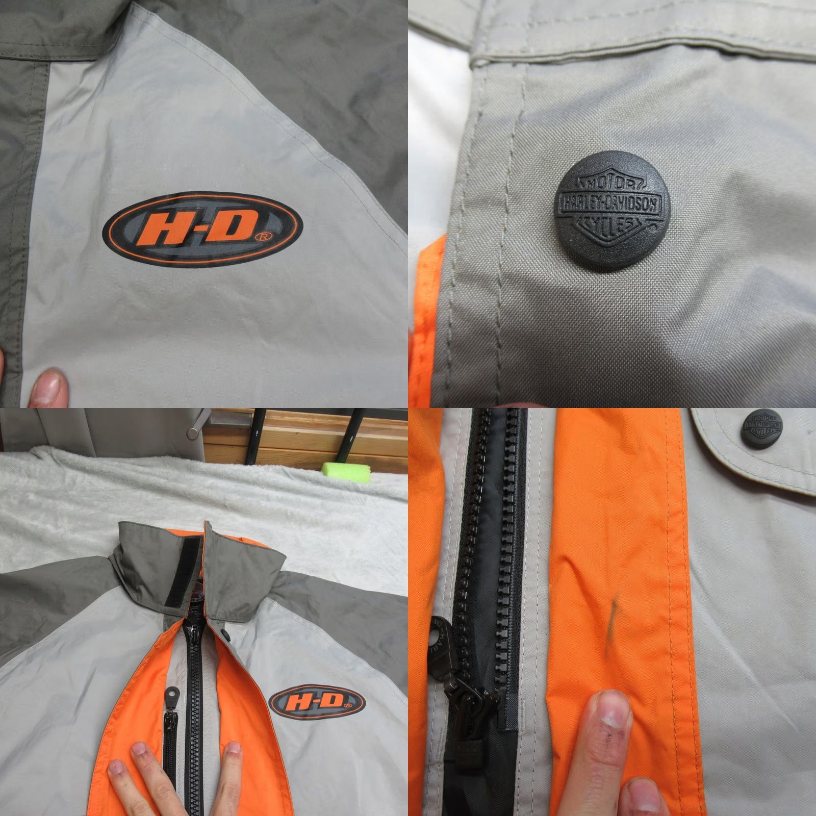 Harley Davidson Harley Davidson Jacket Men M Gray Full Zip Motorcycle Wind Rain Riding Pack Size US M / EU 48-50 / 2 - 8 Thumbnail