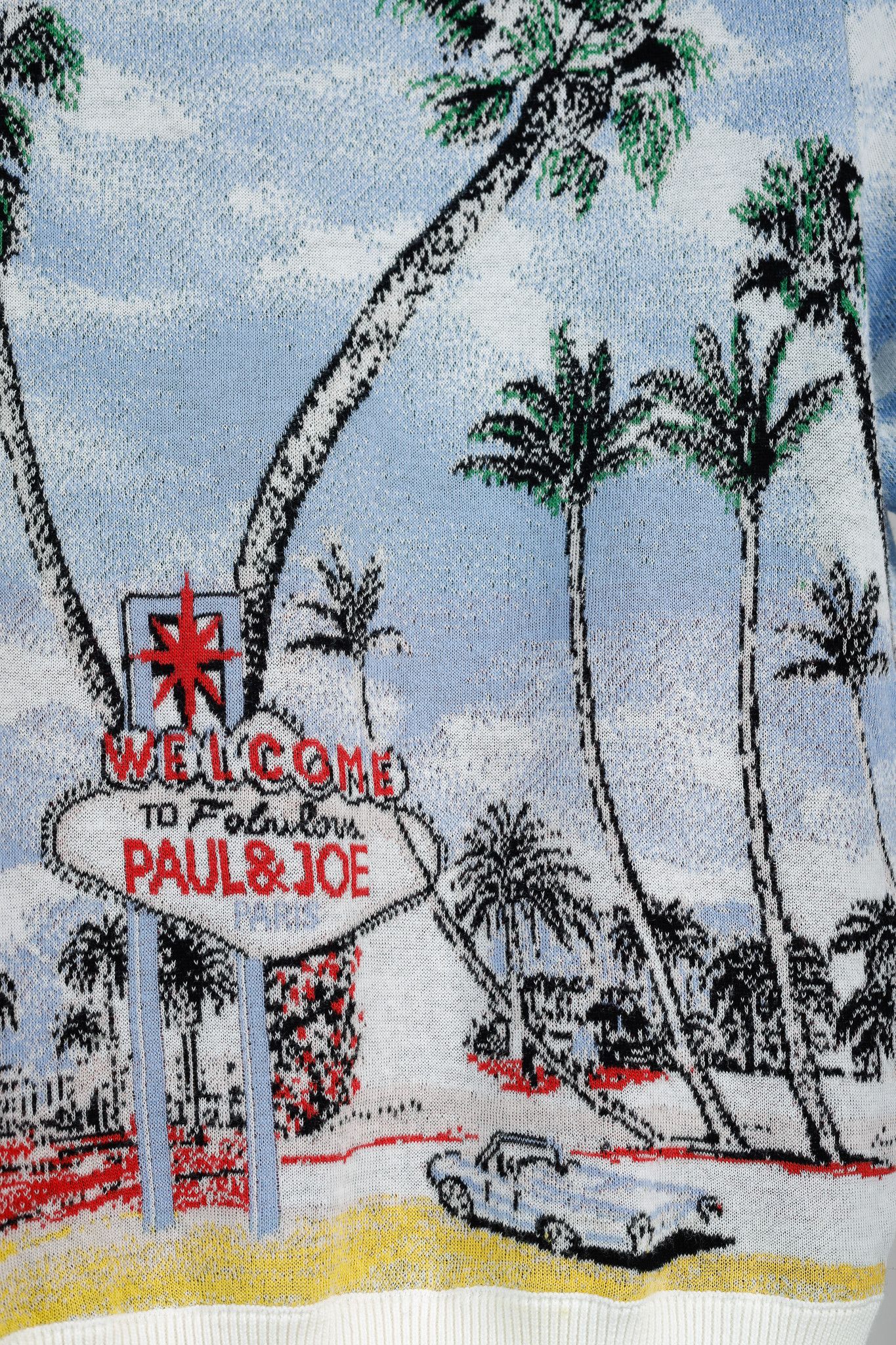 Paul & Joe Paul & Joe SS/18 Vegas-Print Cotton Short-Sleeve Sweater Size M / US 6-8 / IT 42-44 - 6 Thumbnail