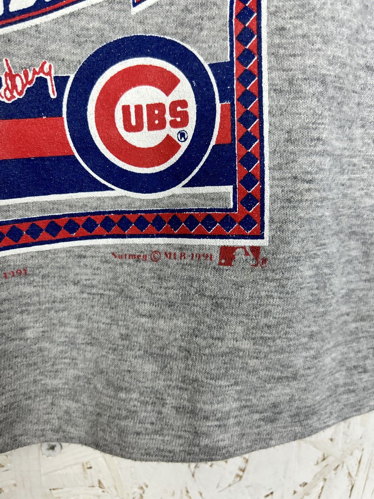 Nutmeg 90s Nutmeg 1991 MLB Ryne Sandberg #23 CUBS Baseball Shorts L Size US 34 / EU 50 - 3 Thumbnail