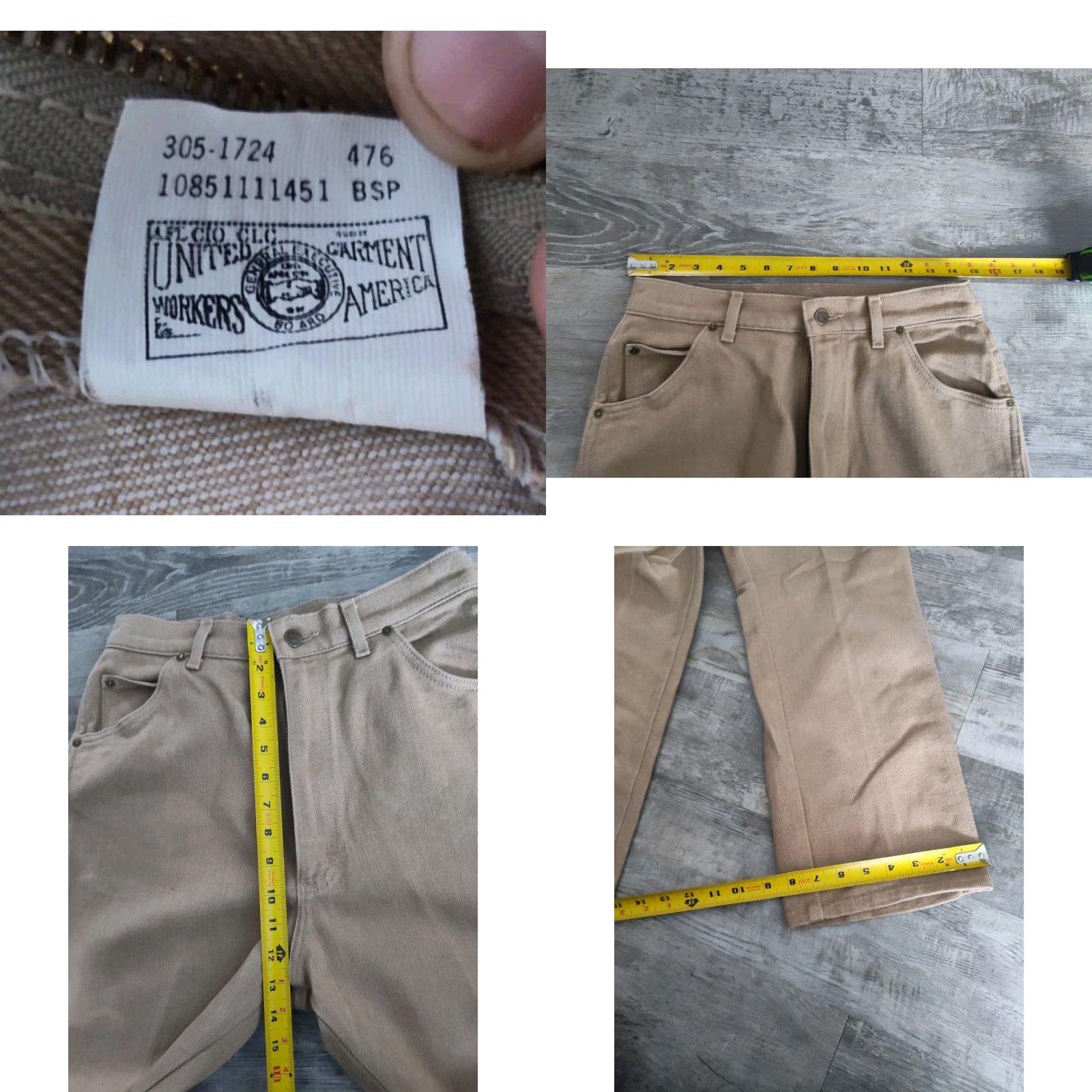 Vintage VINTAGE Lee Riders Jeans Women Straight 16 United States Brown Denim 5-Pocket High Rise USA Made Size 38" / US 16 / IT 52 - 8 Thumbnail