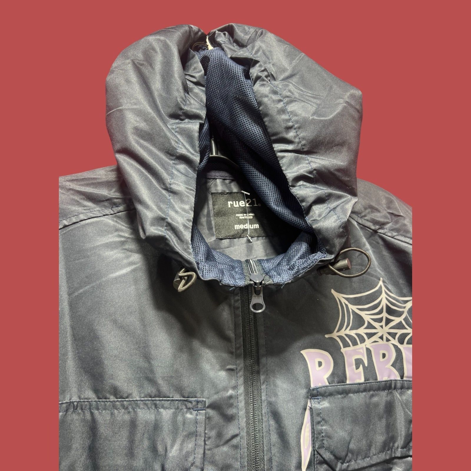 rue21 Rue 21 - Men's Waterproof Jacket - Dark - Blue - Medium Size US M / EU 48-50 / 2 - 11 Thumbnail
