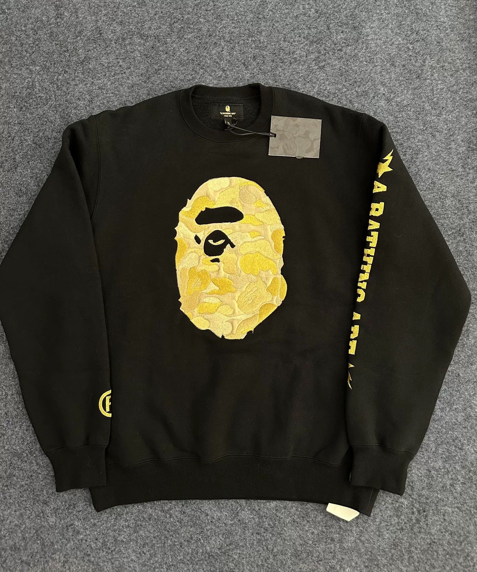 Bape Bape Black-gold Glow Sweatshirt Size US XL / EU 56 / 4 - 1 Thumbnail
