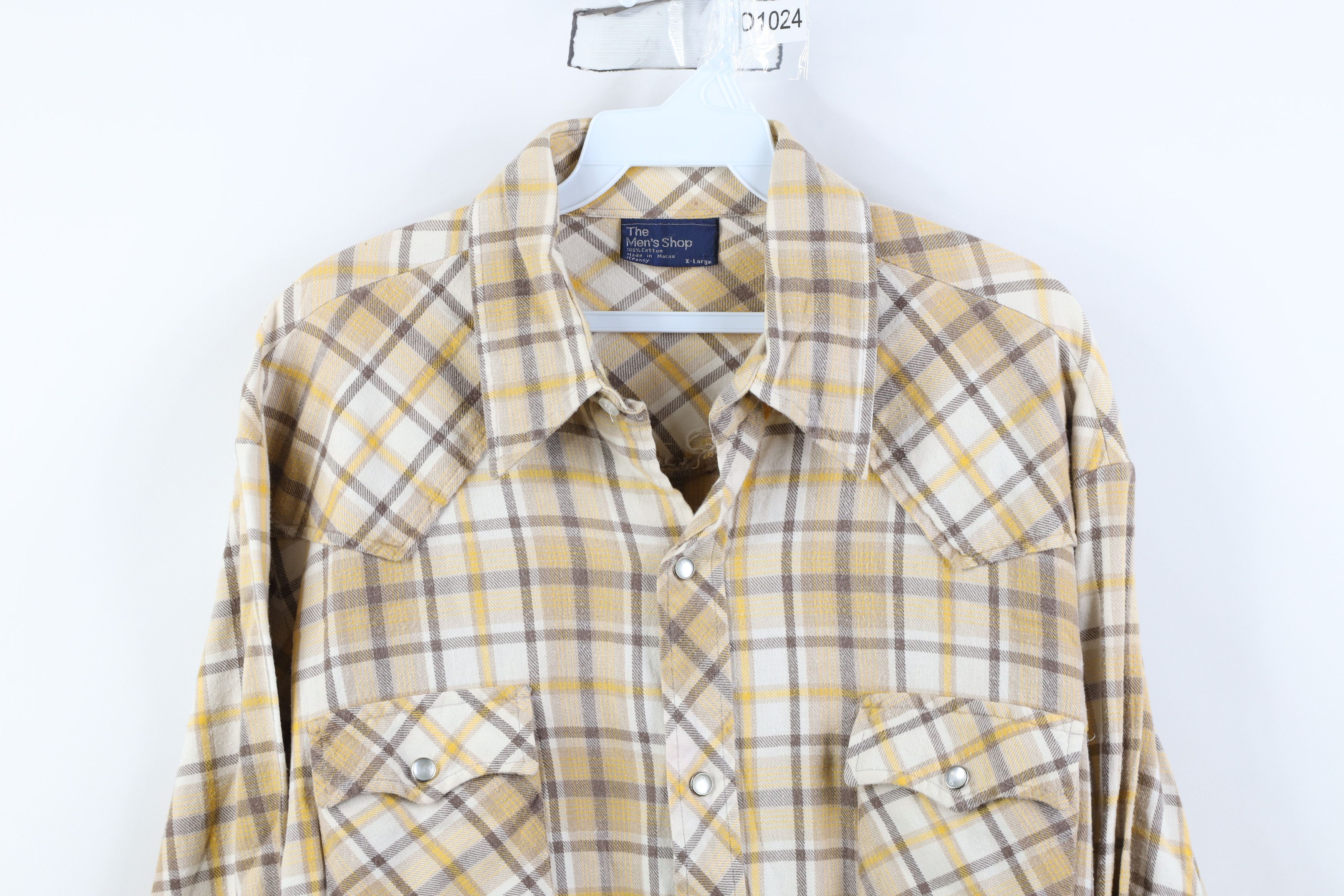 Vintage Vintage 70s Streetwear Western Flannel Snap Button Shirt Size US XL / EU 56 / 4 - 2 Thumbnail