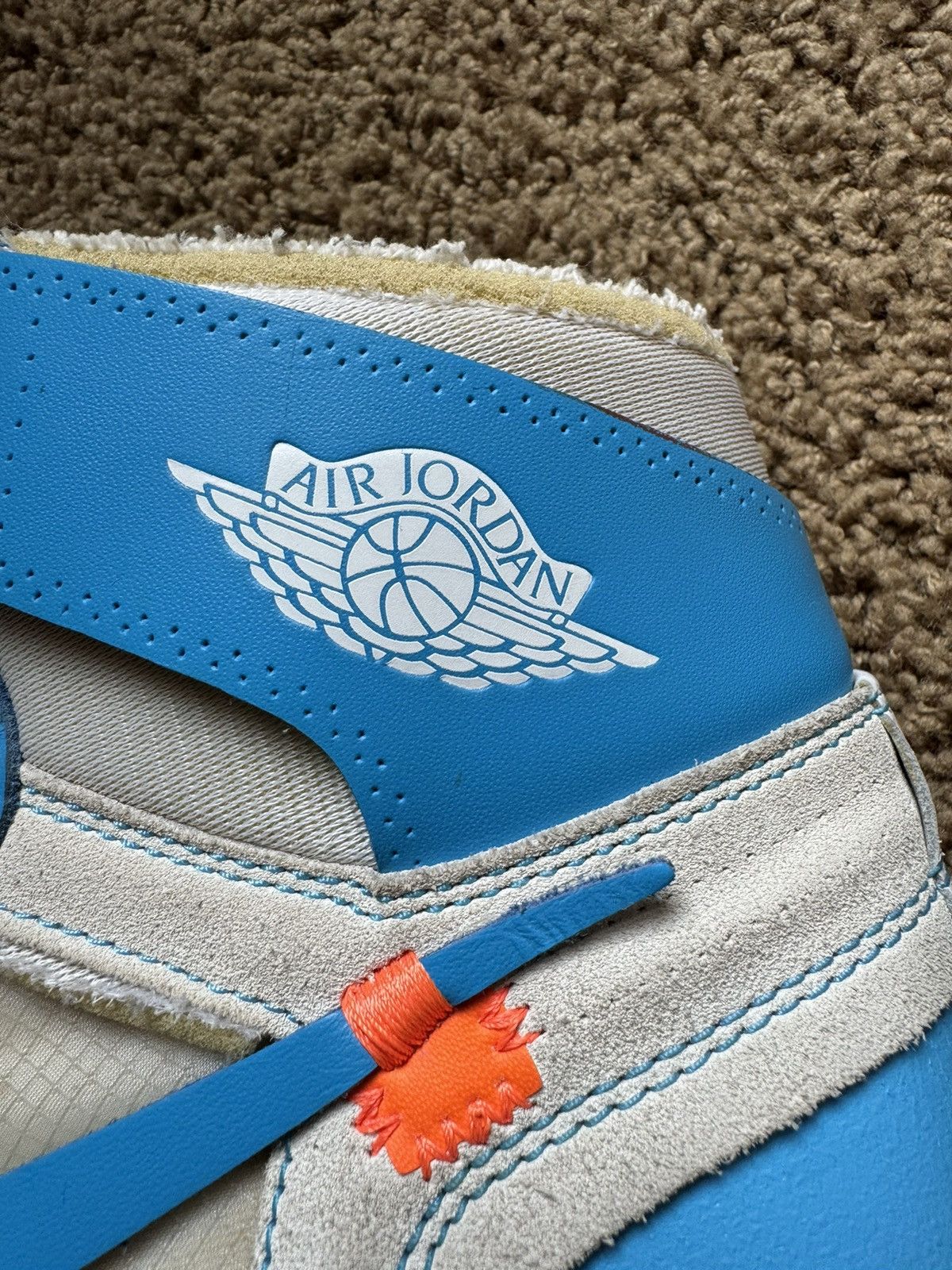 Jordan Brand Off-White Jordan 1 High UNC size 12 Size US 12 / EU 45 - 6 Thumbnail