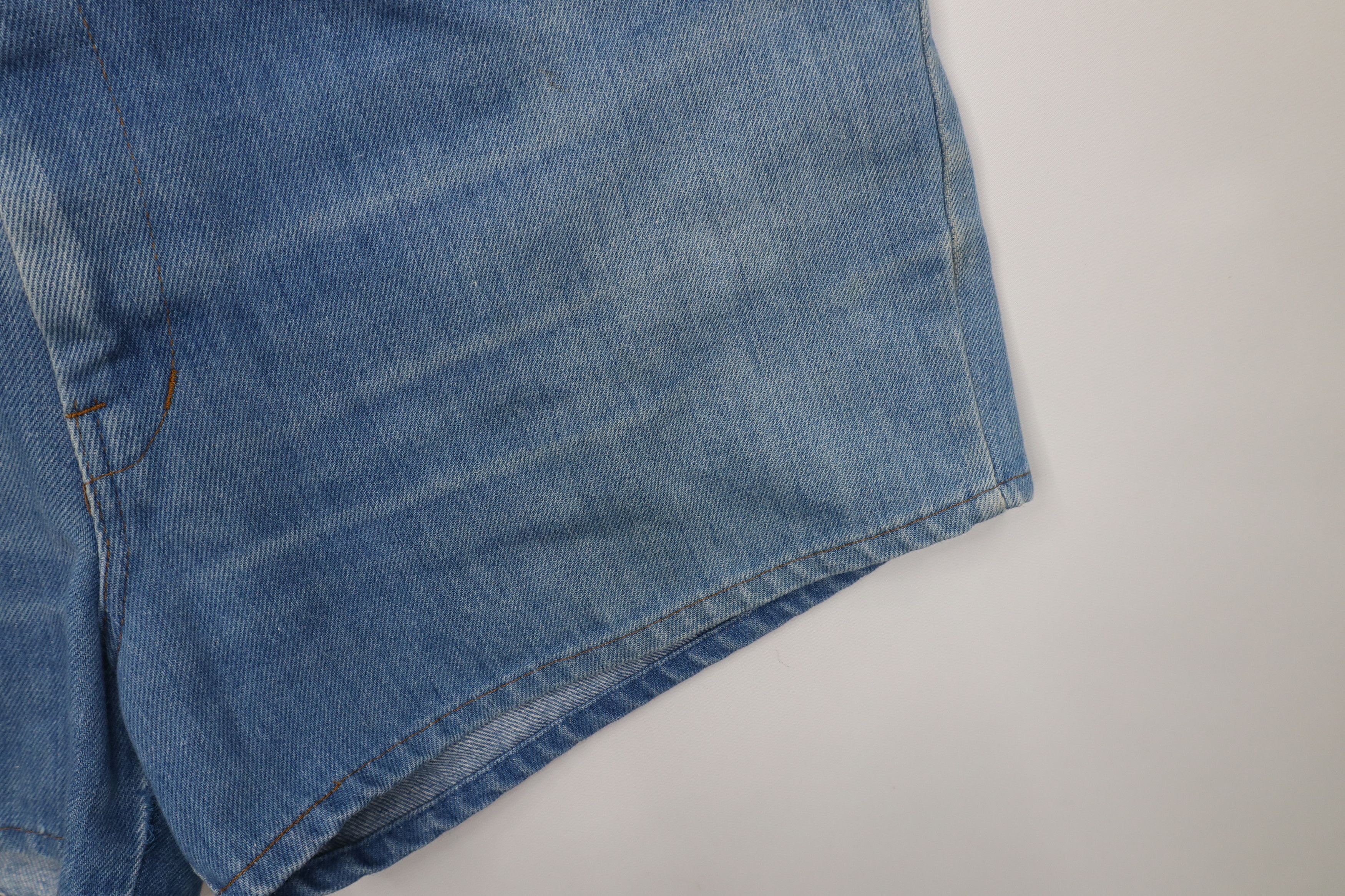 Vintage Vintage 70s Streetwear Above Knee Denim Jean Short USA Size US 36 / EU 52 - 5 Thumbnail