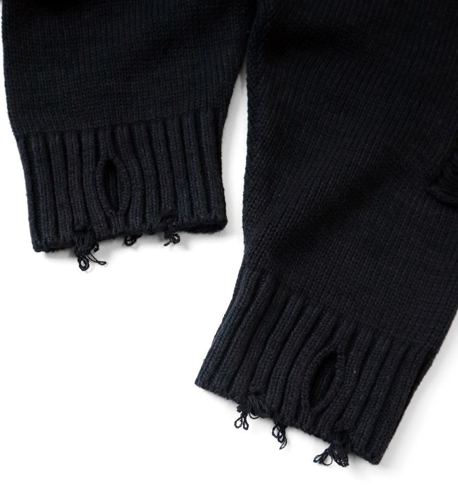 Kapital KAPITAL 5G cotton knit crew sweater anarchy RAINBOWY black Size US L / EU 52-54 / 3 - 6 Thumbnail