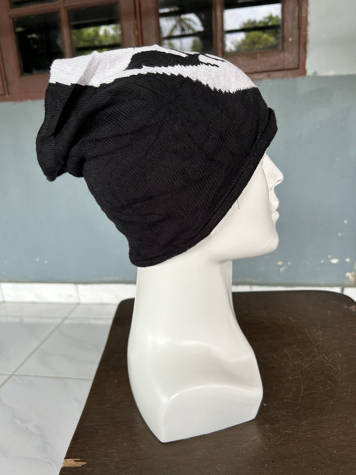 Japanese Brand × Kapital × Vintage Skull Masked Neck Cover Reversible Japanese Style Beanie ☠️☠️🎌 Size ONE SIZE - 7 Thumbnail