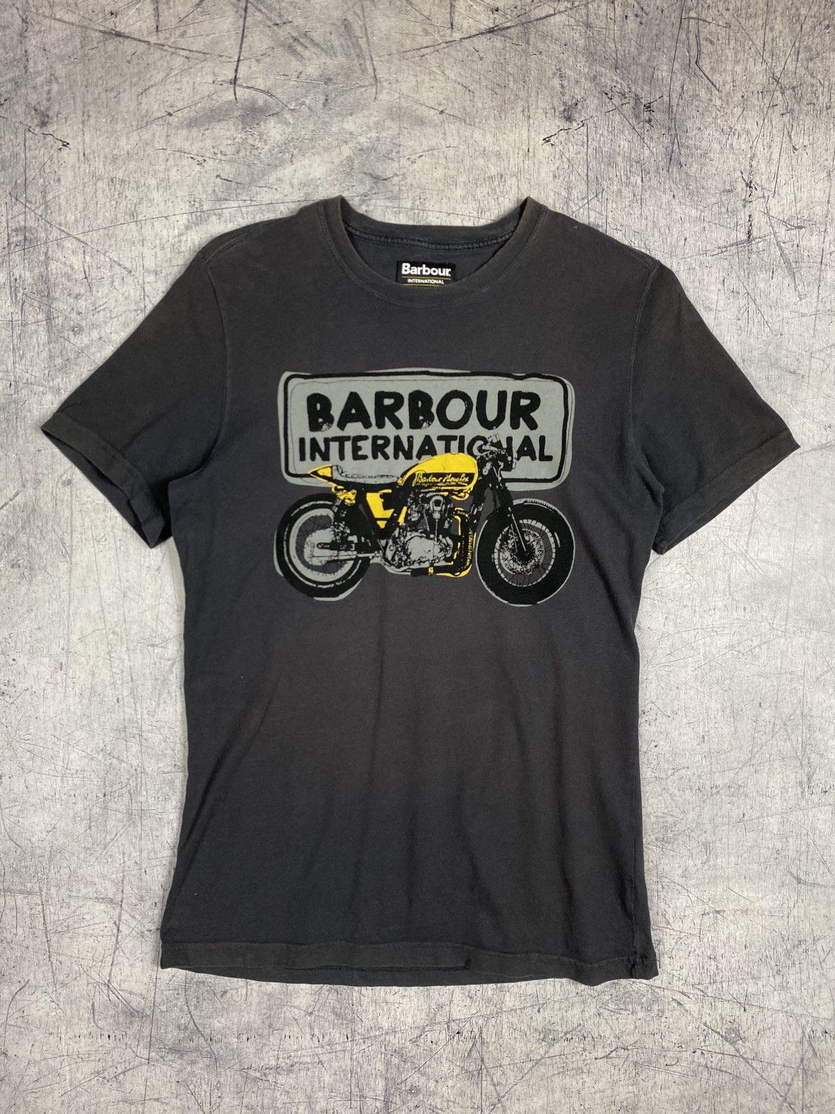 Barbour Vintage Barbour International Motorcycle Big Logo Tee Size US S / EU 44-46 / 1 - 2 Thumbnail