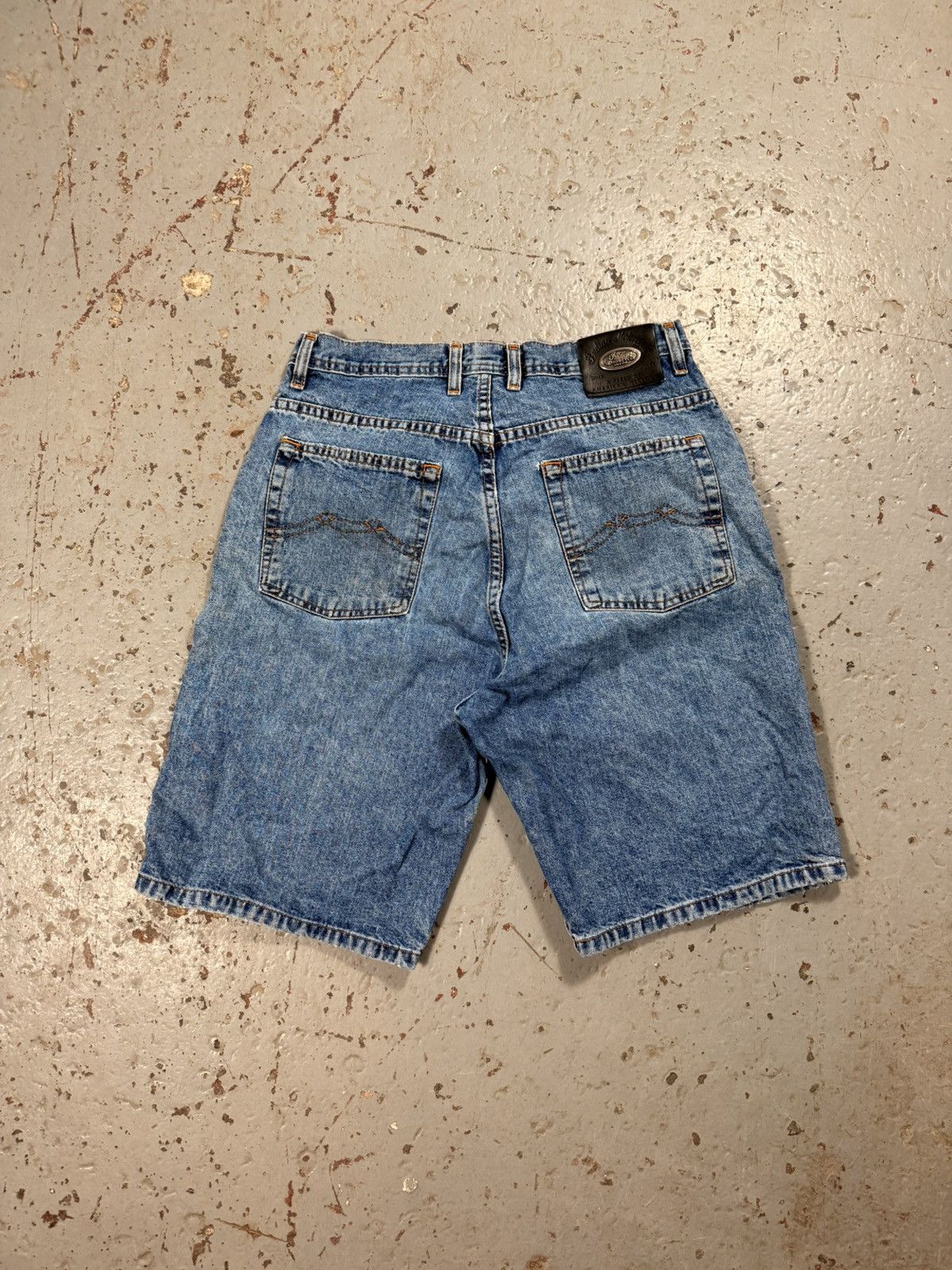 Indian Motorcycle Rare Vintage Indian Motorcycle Biker Denim Jorts Size US 32 / EU 48 - 2 Thumbnail