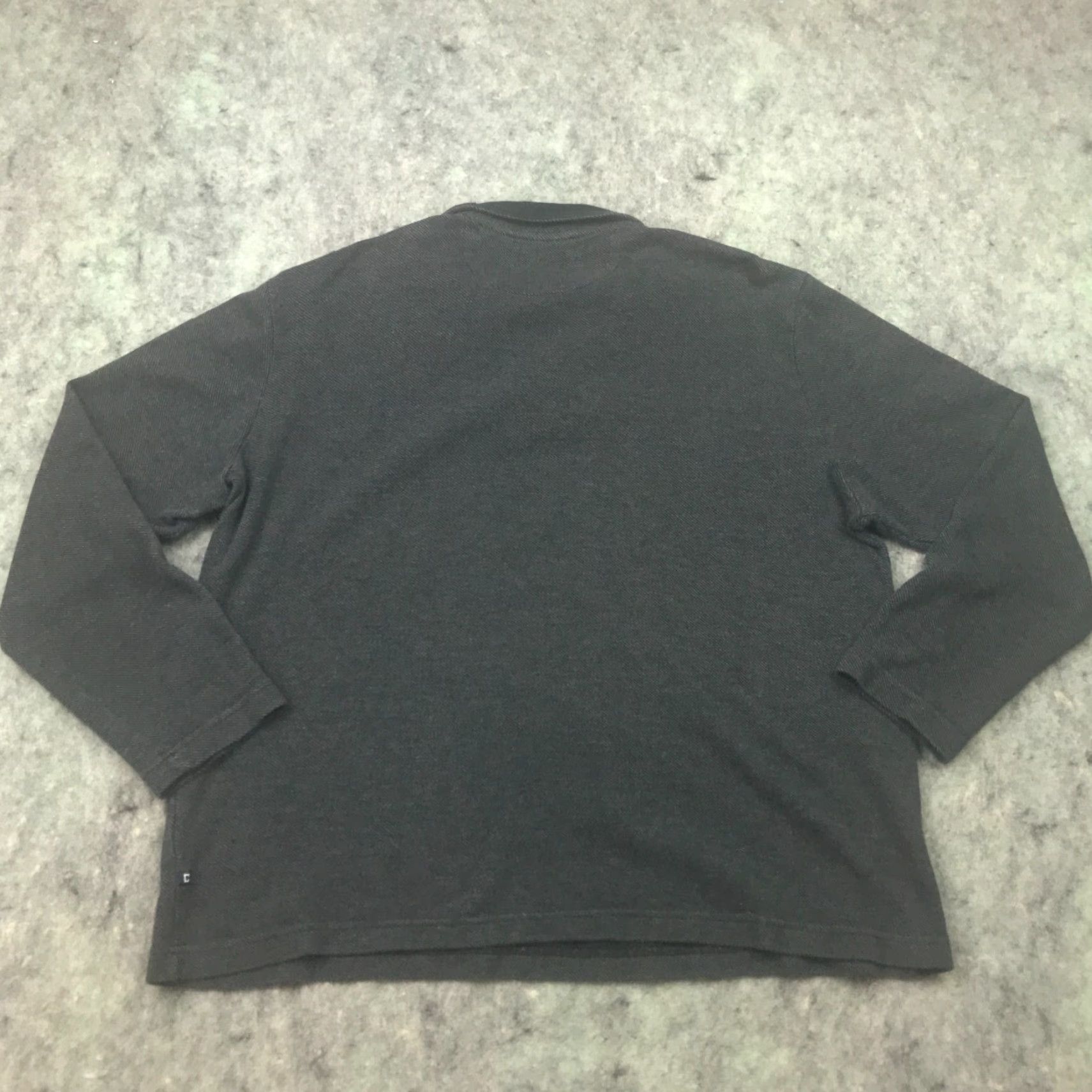Chaps Chaps Sweatshirt 1/4 Zip Mock Neck Long Sleeve Adult Large Gray Cotton Knit Mens Size US L / EU 52-54 / 3 - 7 Thumbnail