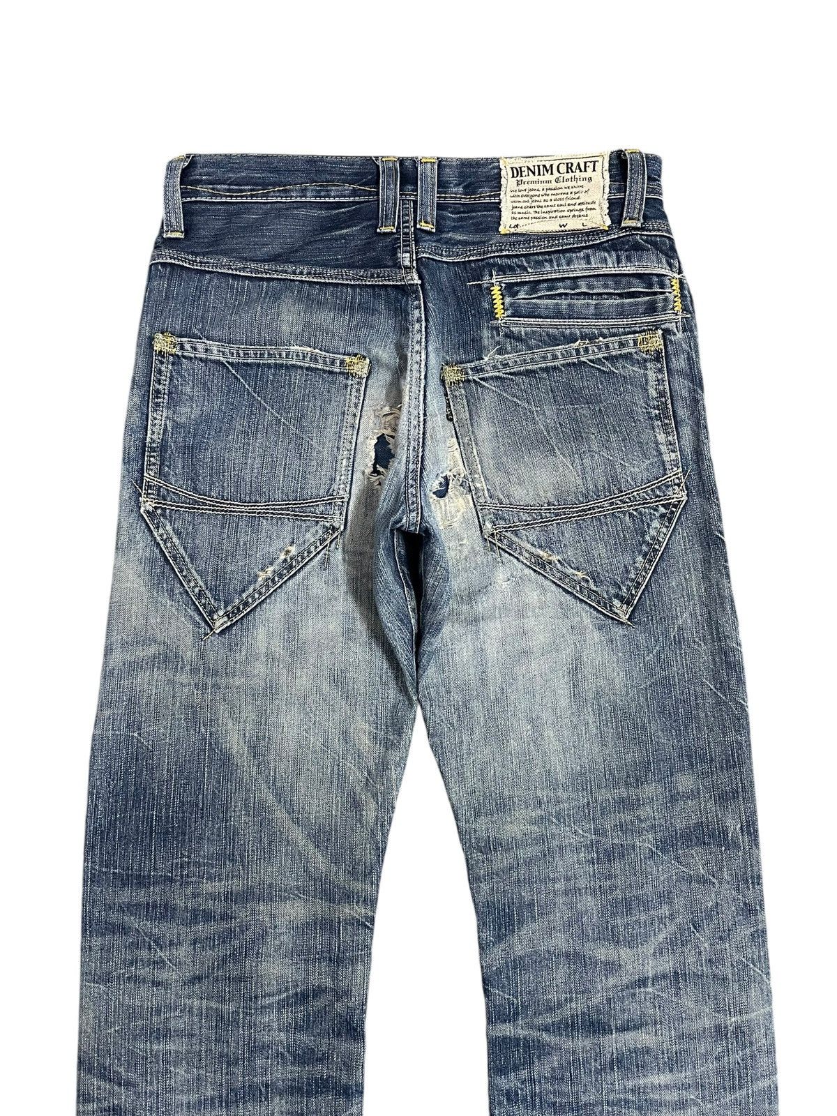 Kapital Vintage Denim Craft Crazy Pocket Design Ripped Punk Jeans Size US 30 / EU 46 - 9 Thumbnail