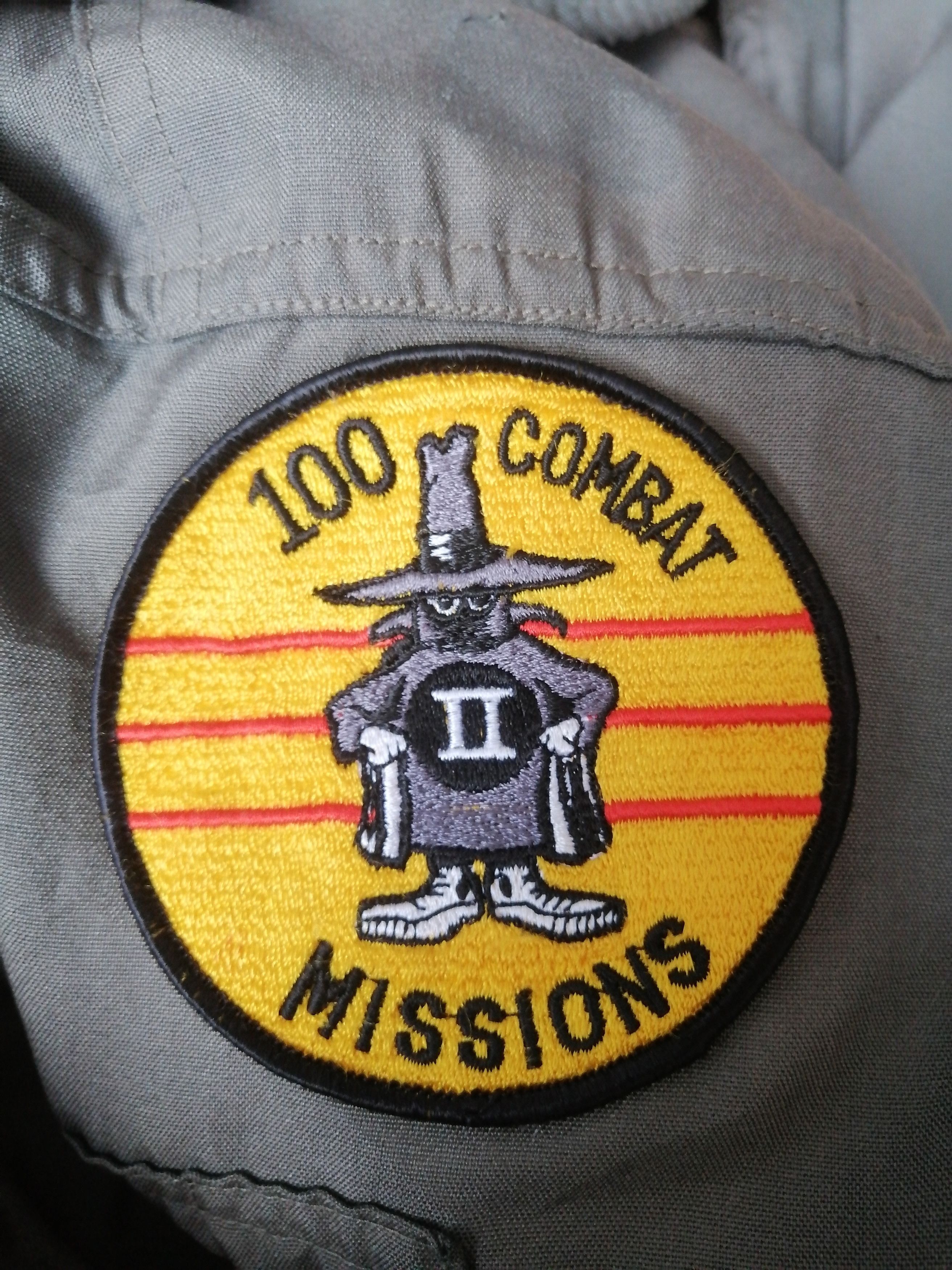 Vintage Rare Vintage 70s💥 100 Combat Missions Serval Zip Jumpsuit Size US 41 - 21 Thumbnail