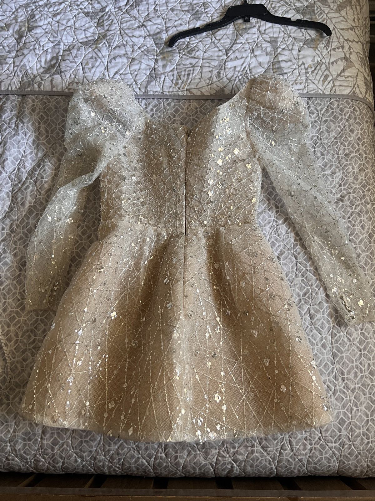 By Watters Sparkler Long Sleeve Sparkly Dress size 8