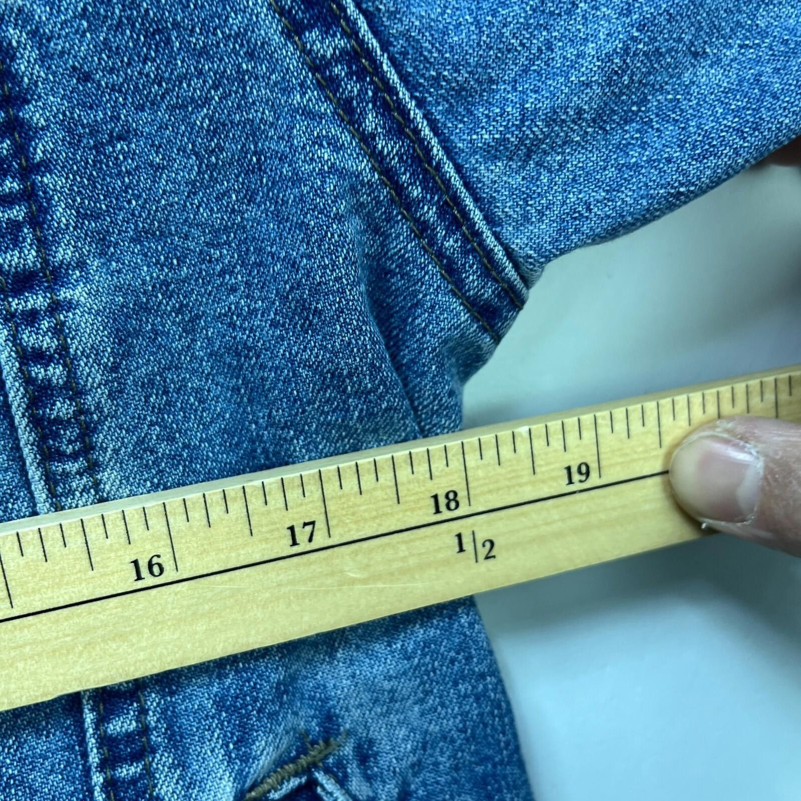 Other Vintage Riveted by Lee Denim Jacket Womens Medium Size M / US 6-8 / IT 42-44 - 7 Thumbnail