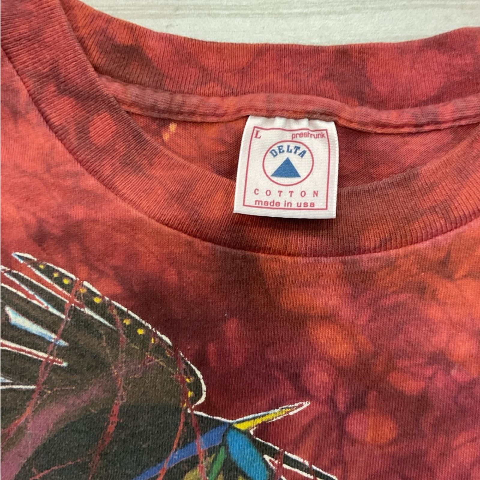 Delta Vintage 1995 The Mountain Native American Tie-Dye T-Shirt Size US L / EU 52-54 / 3 - 6 Thumbnail
